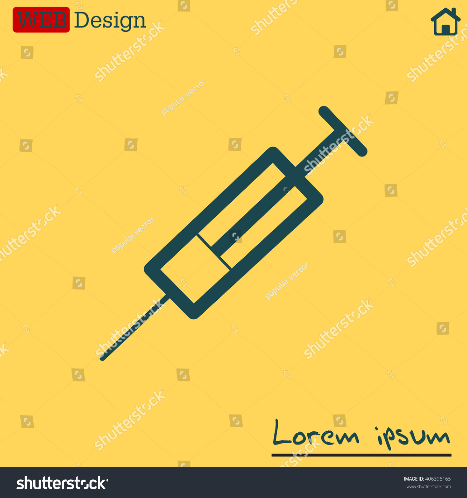 Syringe Icon Stock Vector (Royalty Free) 406396165 | Shutterstock