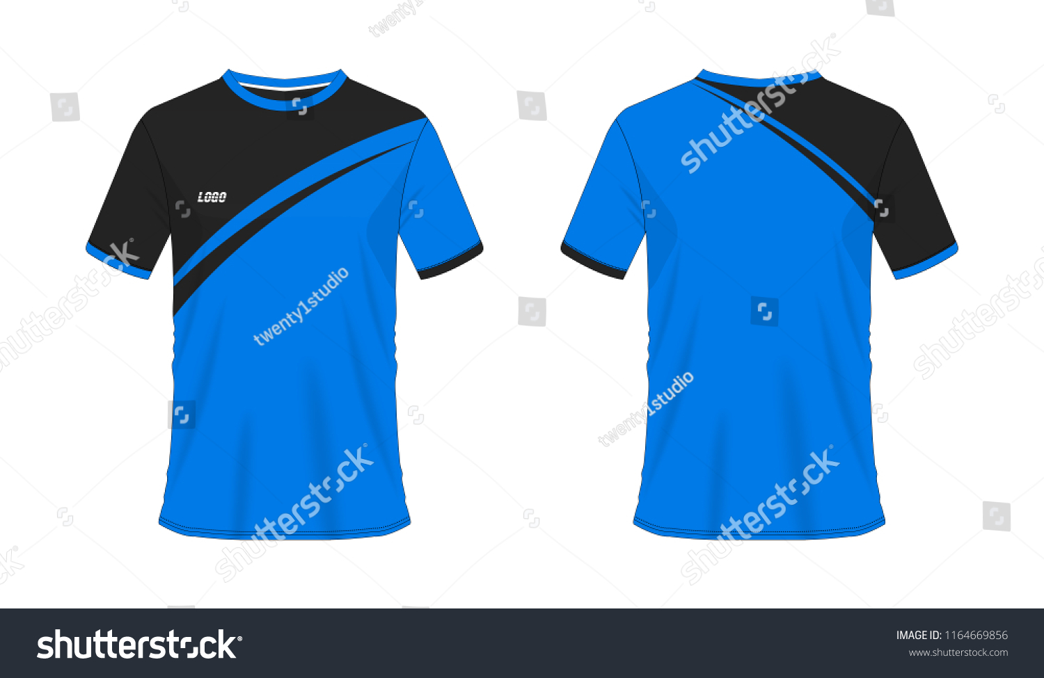 jersey blue and black