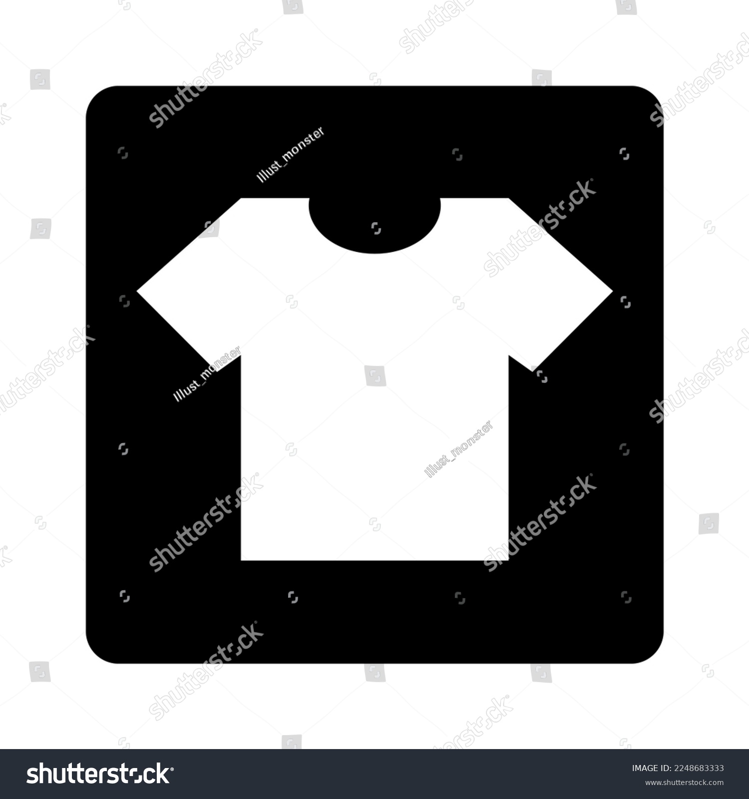SVG of T-shirt box icon. Apparel. Vector. svg