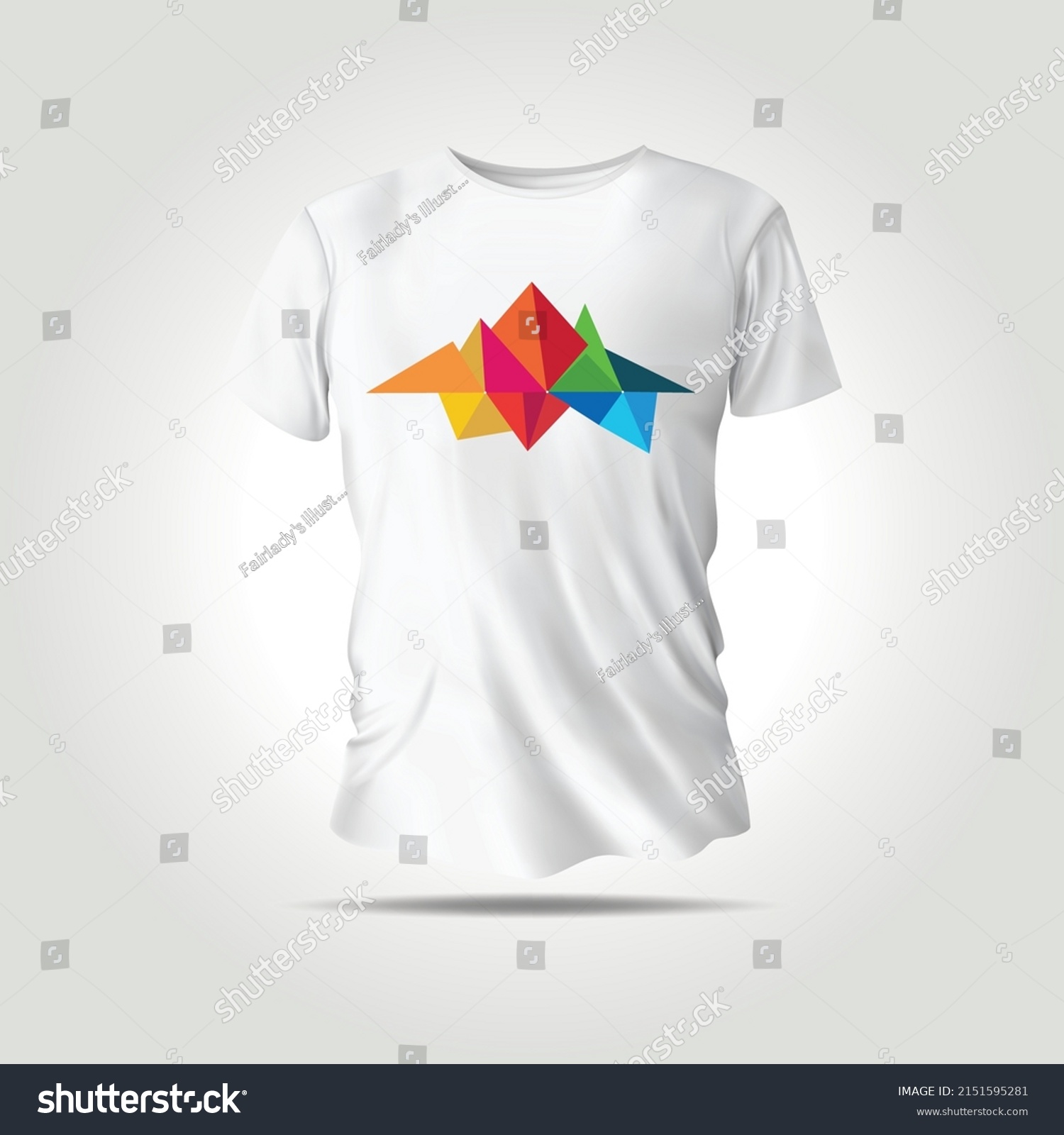 Tshirt Design Abstract Geometric Shape Vector Stock Vector (Royalty ...