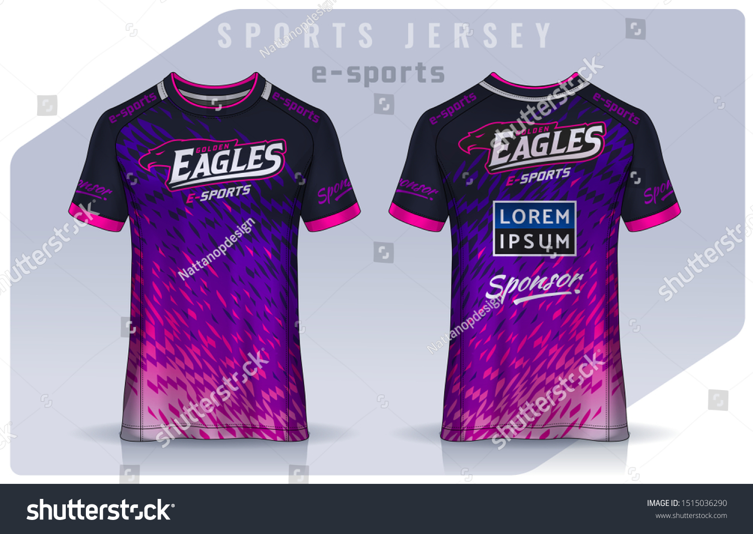 Download Tshirt Esport Design Template Soccer Jersey Stock Vector Royalty Free 1515036290