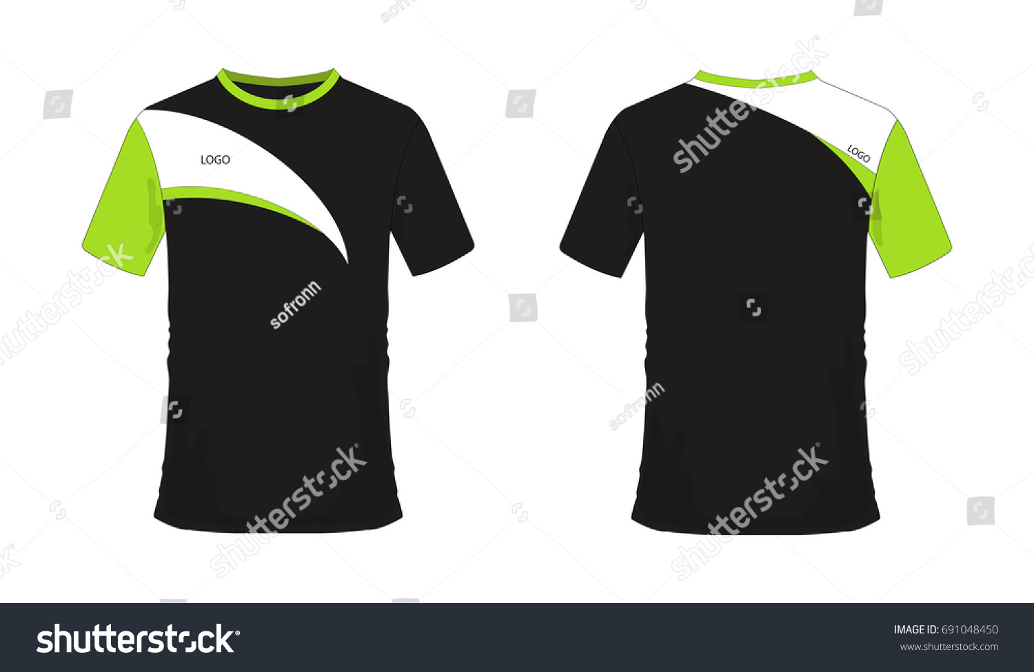 green black and white jersey