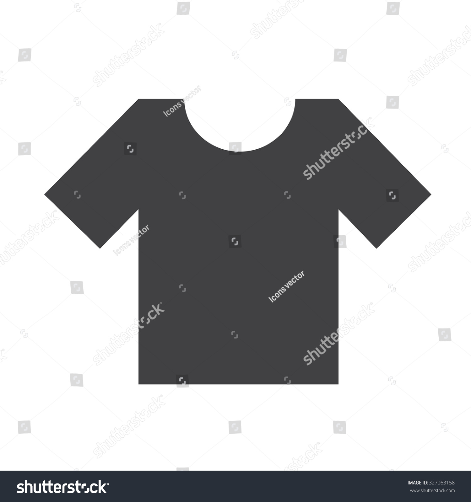 Tshirt Icon Stock Vector (Royalty Free) 327063158 | Shutterstock