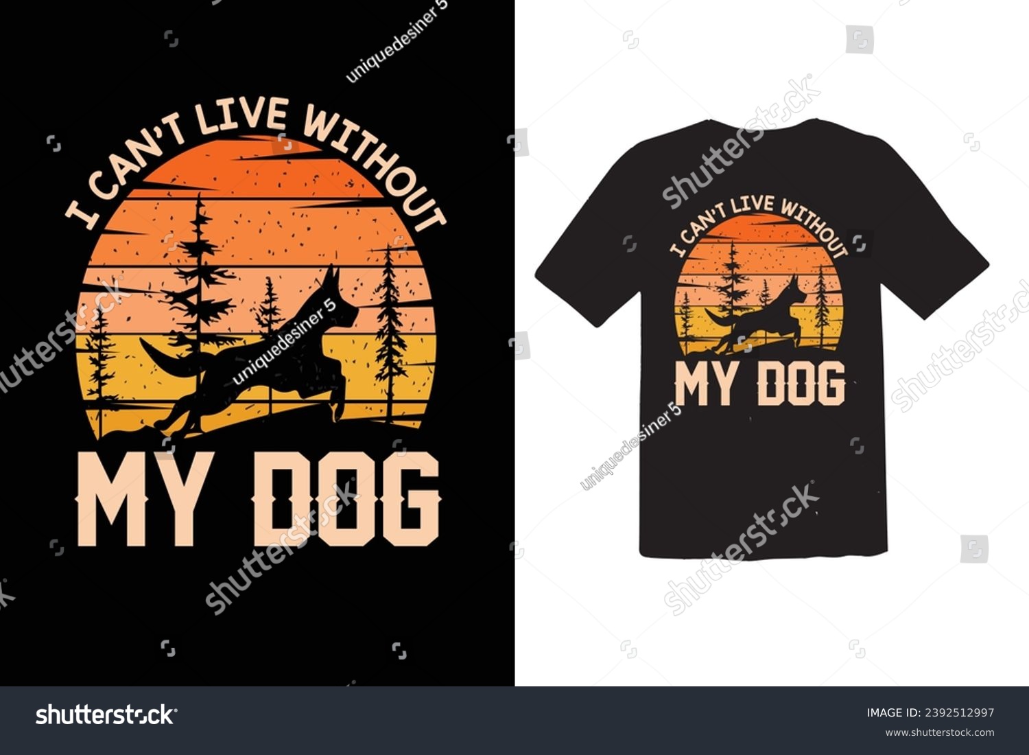 SVG of t-shirt my spirit animal is a wolf color orange yellow and green svg