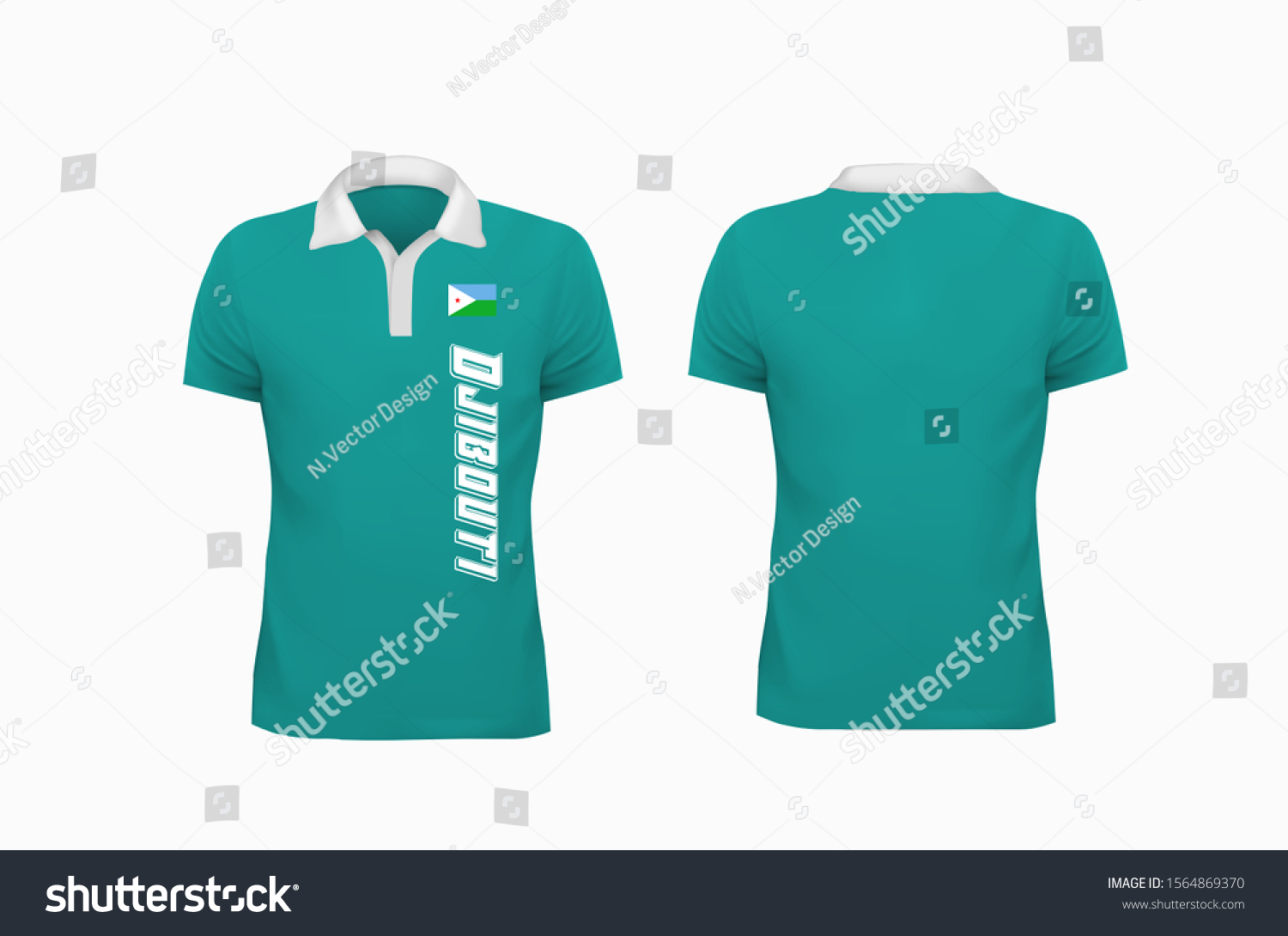 Tshirt Polo Djibouti Template Design On Stock Vector Royalty Free