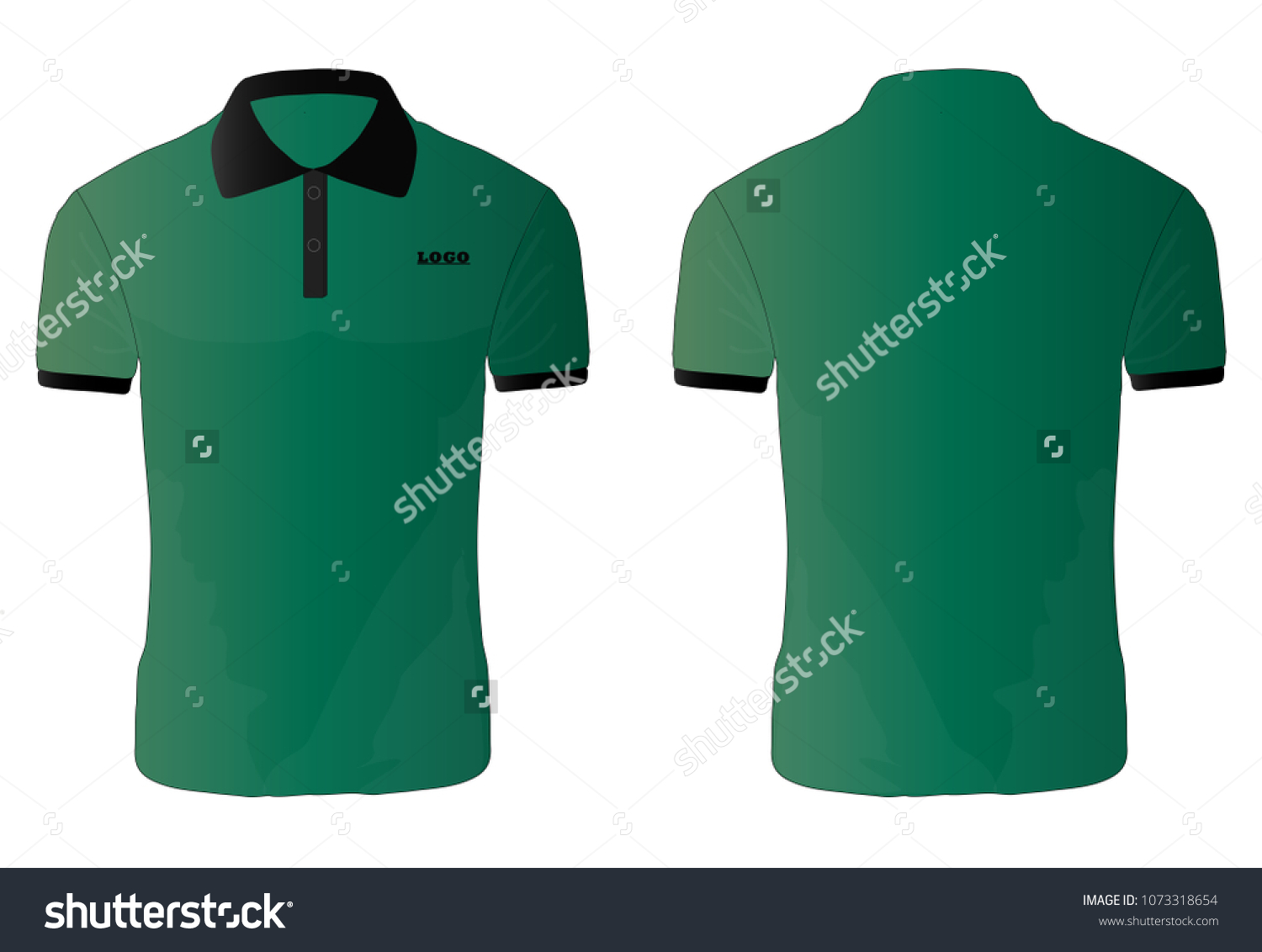 t shirt polo green