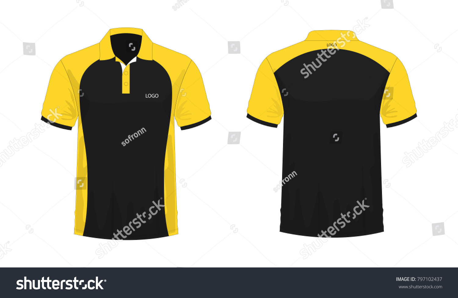 12,398 Polo tshirt template Images, Stock Photos & Vectors | Shutterstock