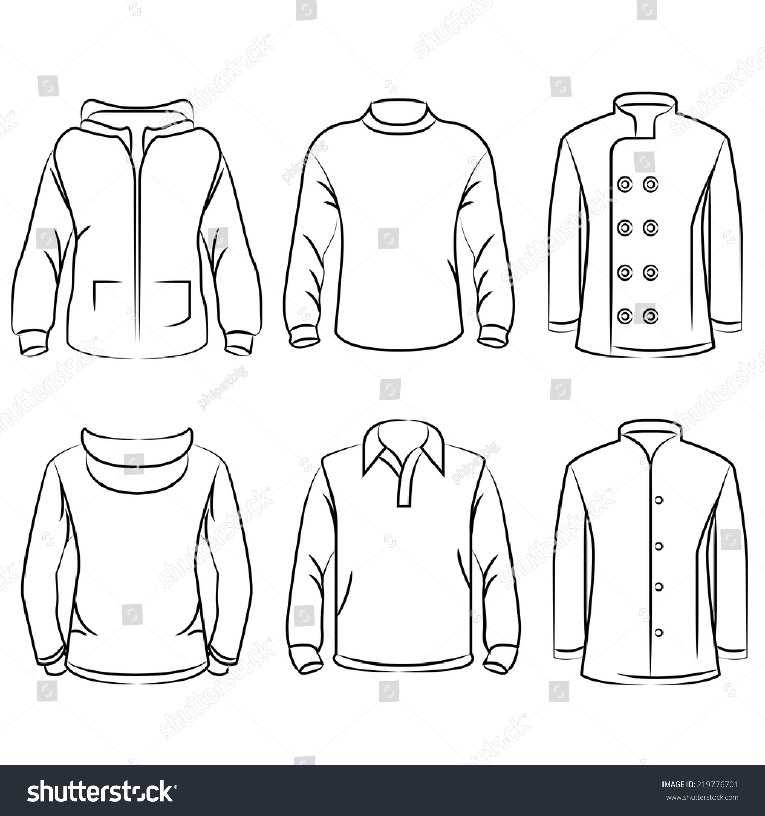 Tshirt Sketch Design Template Sweatshirt Royalty Free