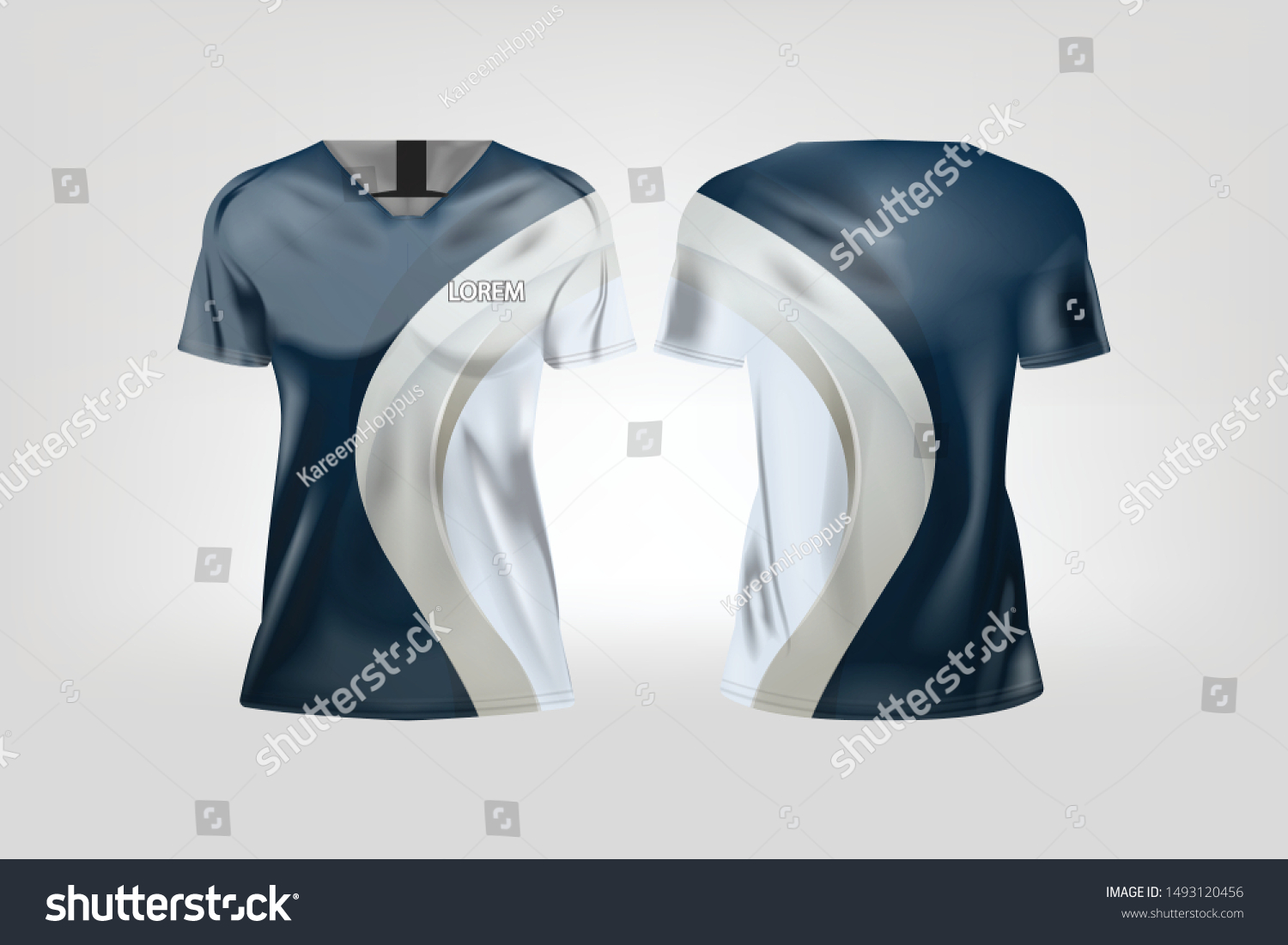 Download View Womens Soccer Jersey Mockup Back View Of Soccer T ...