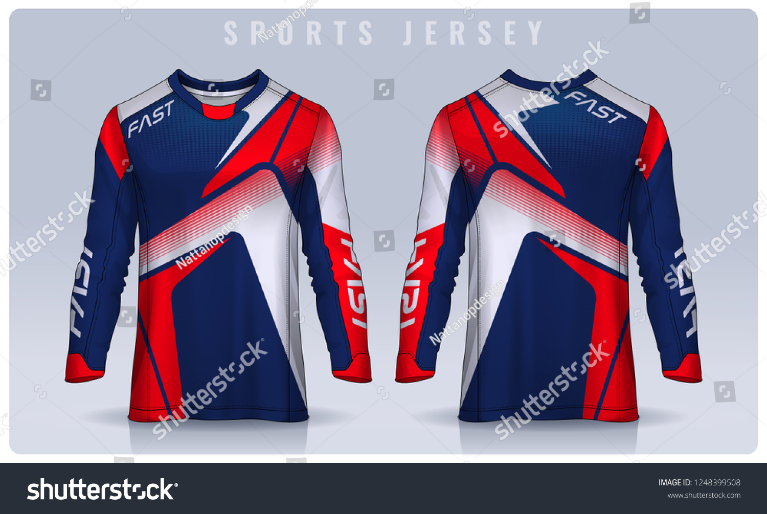 Tshirt Sport Design Template Long Sleeve Stock Vector (Royalty Free Tshirt Sport Design Template Long Sleeve Stock Vector (Royalty Free
