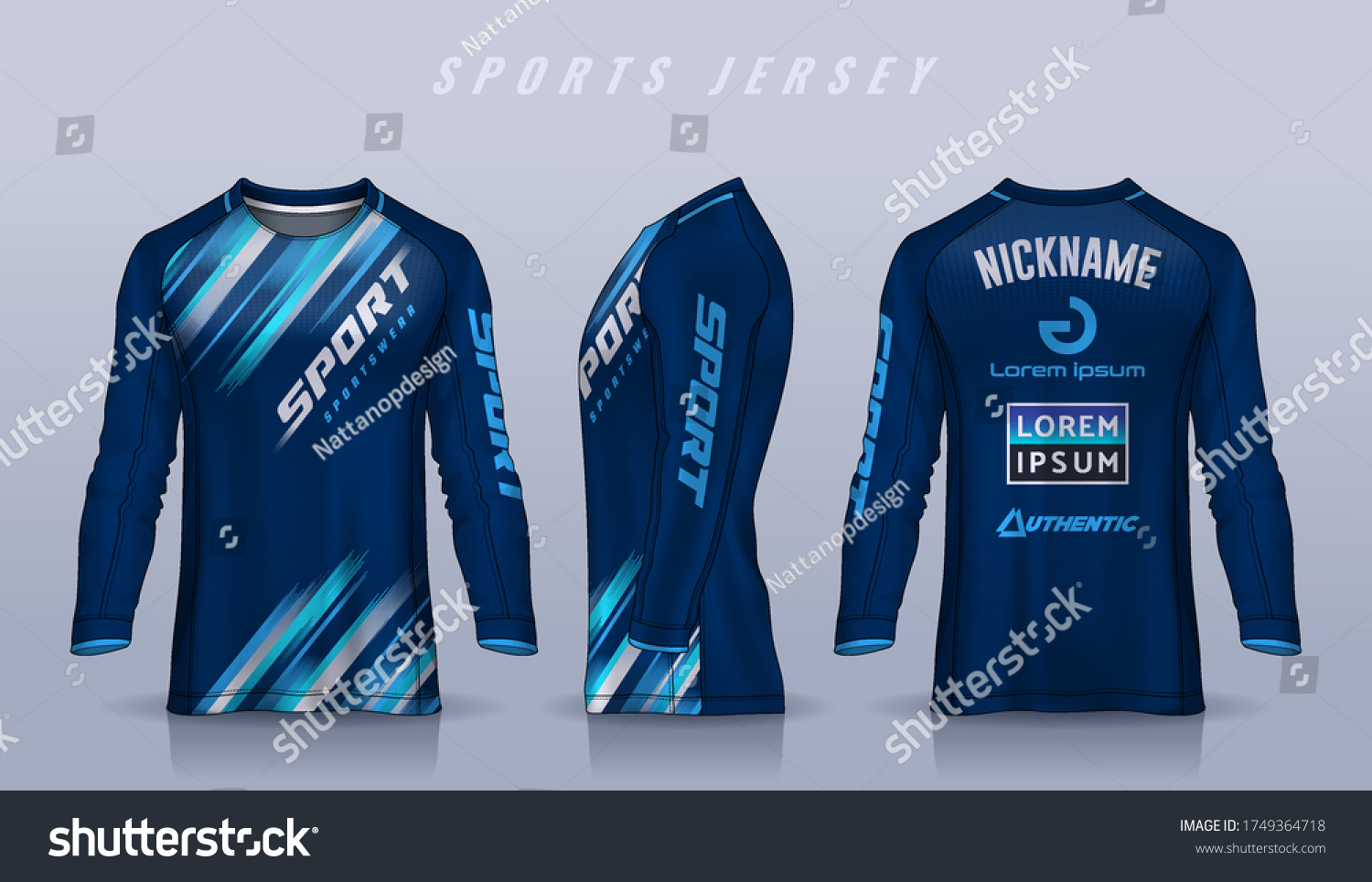Tshirt Sport Design Template Long Sleeve Stock Vector (Royalty Free Tshirt Sport Design Template Long Sleeve Stock Vector (Royalty Free