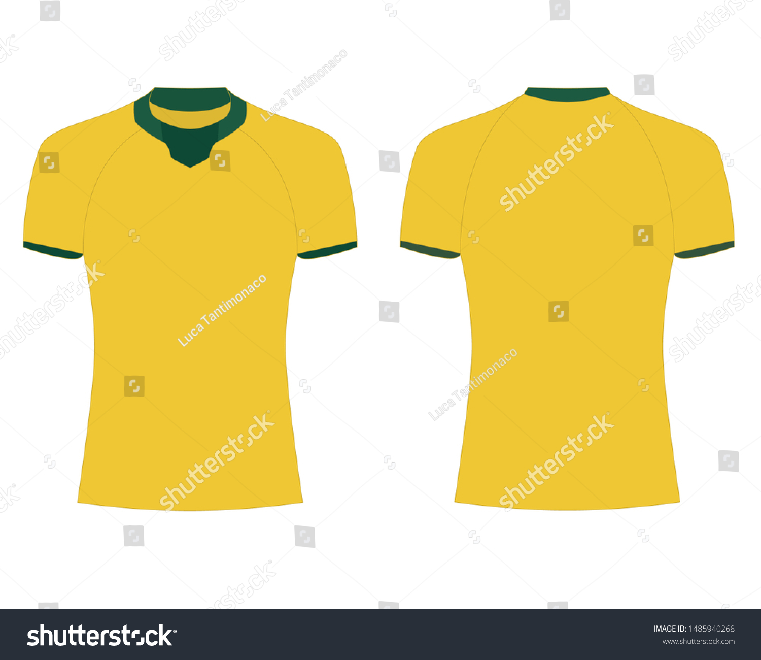 Download Tshirt Sport Design Template Rugby Jersey Stock Vector Royalty Free 1485940268
