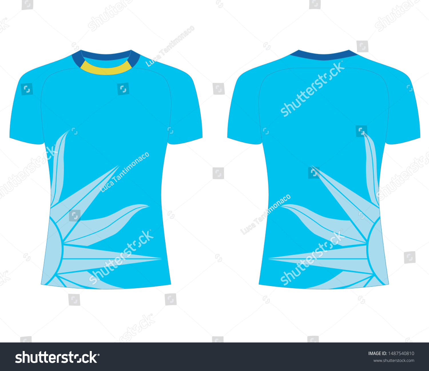 Download Tshirt Sport Design Template Rugby Jersey Stock Vector Royalty Free 1487540810