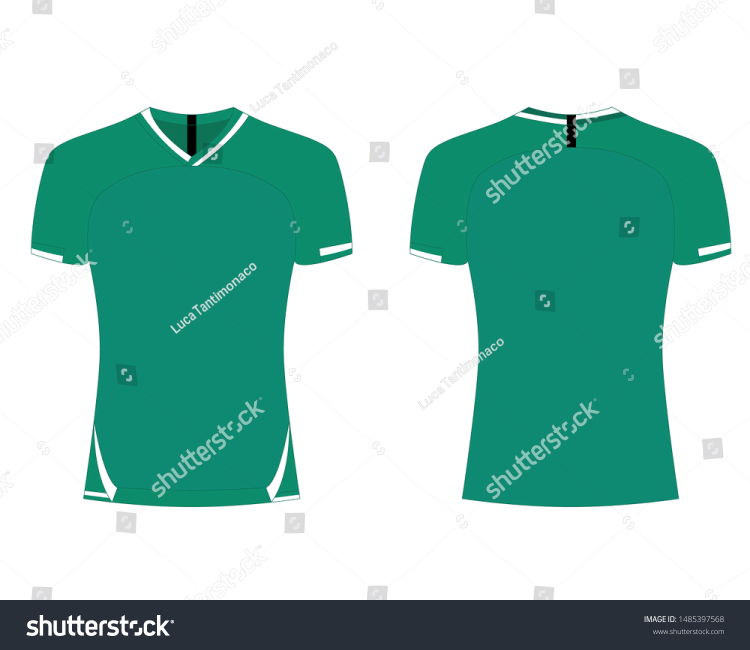 Download Tshirt Sport Design Template Rugby Jersey Stock Vector Royalty Free 1485397568