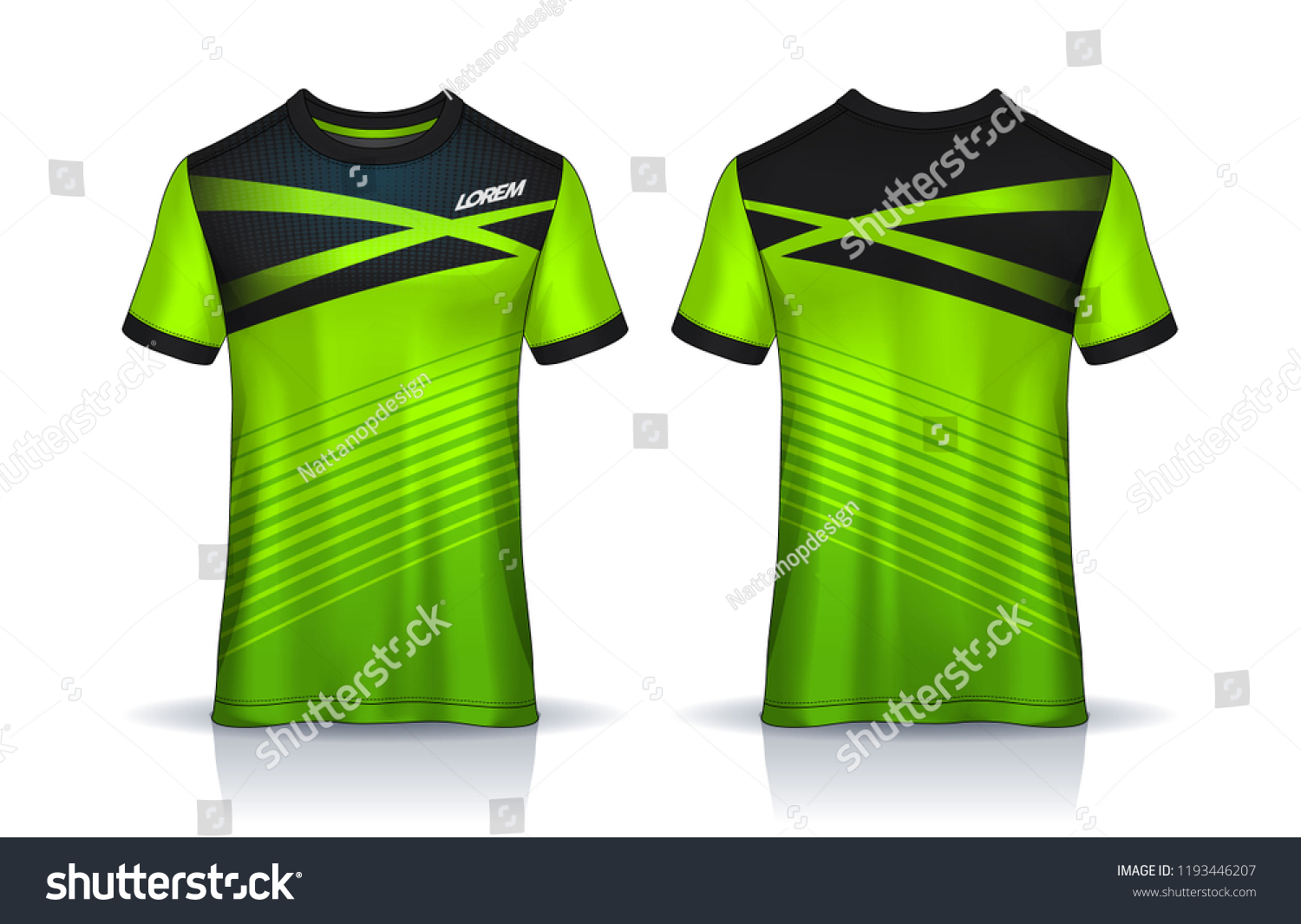 Download Tshirt Sport Design Template Soccer Jersey Stock Vector Royalty Free 1193446207