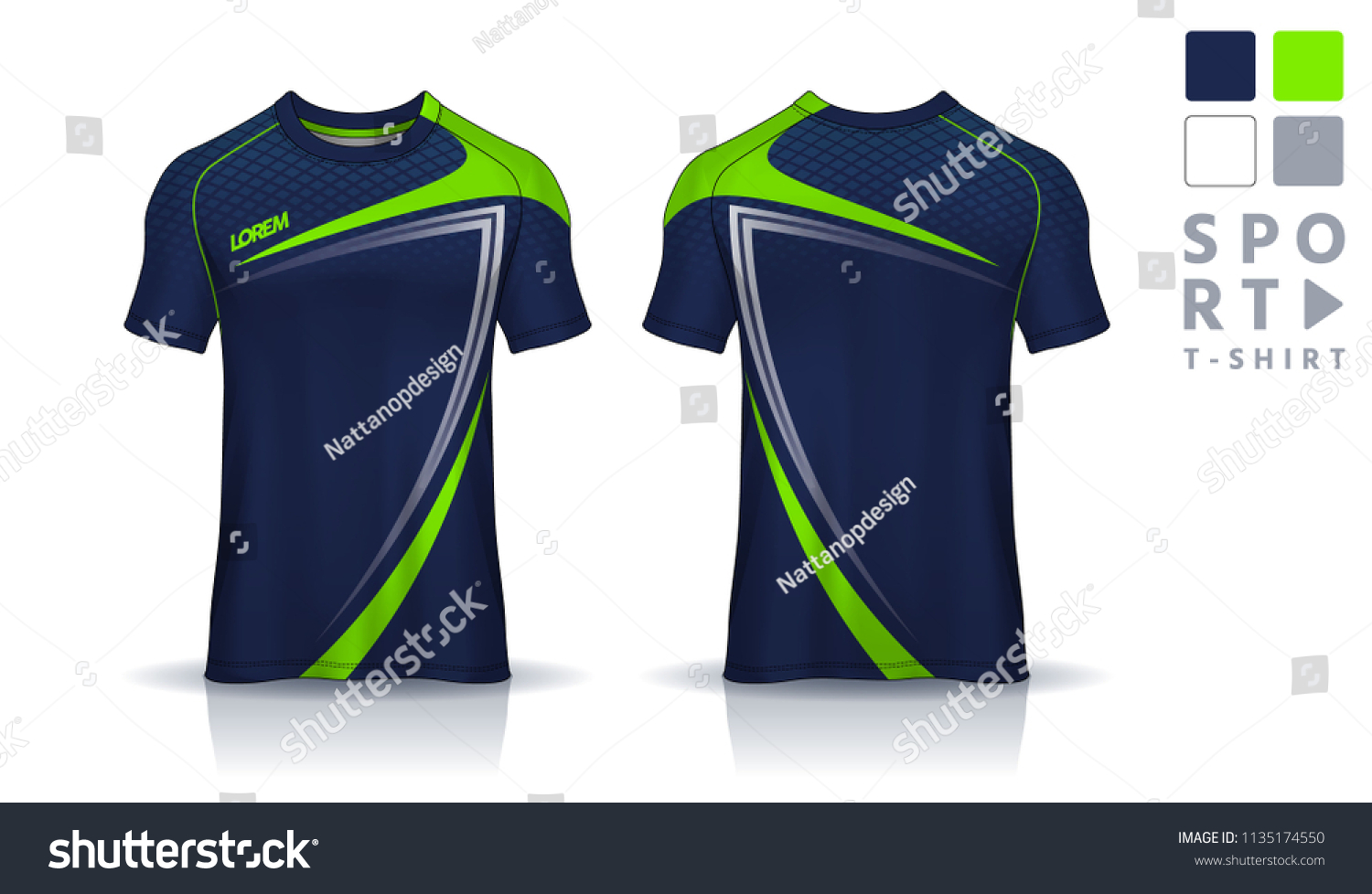 tshirt sport design template soccer jersey mockupuniform のベクター