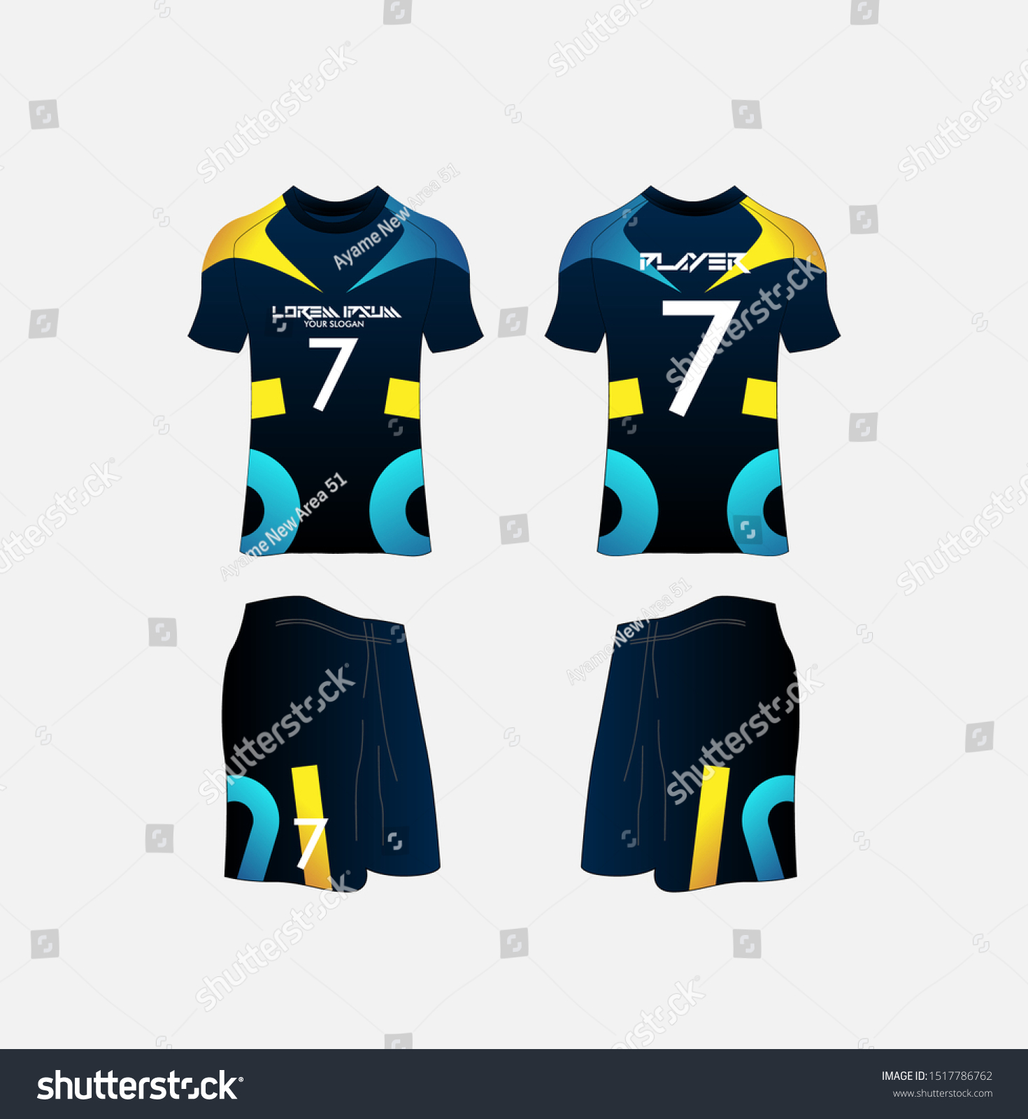 Download Tshirt Sport Design Templatevolleyball Soccer Football Stock Vector Royalty Free 1517786762