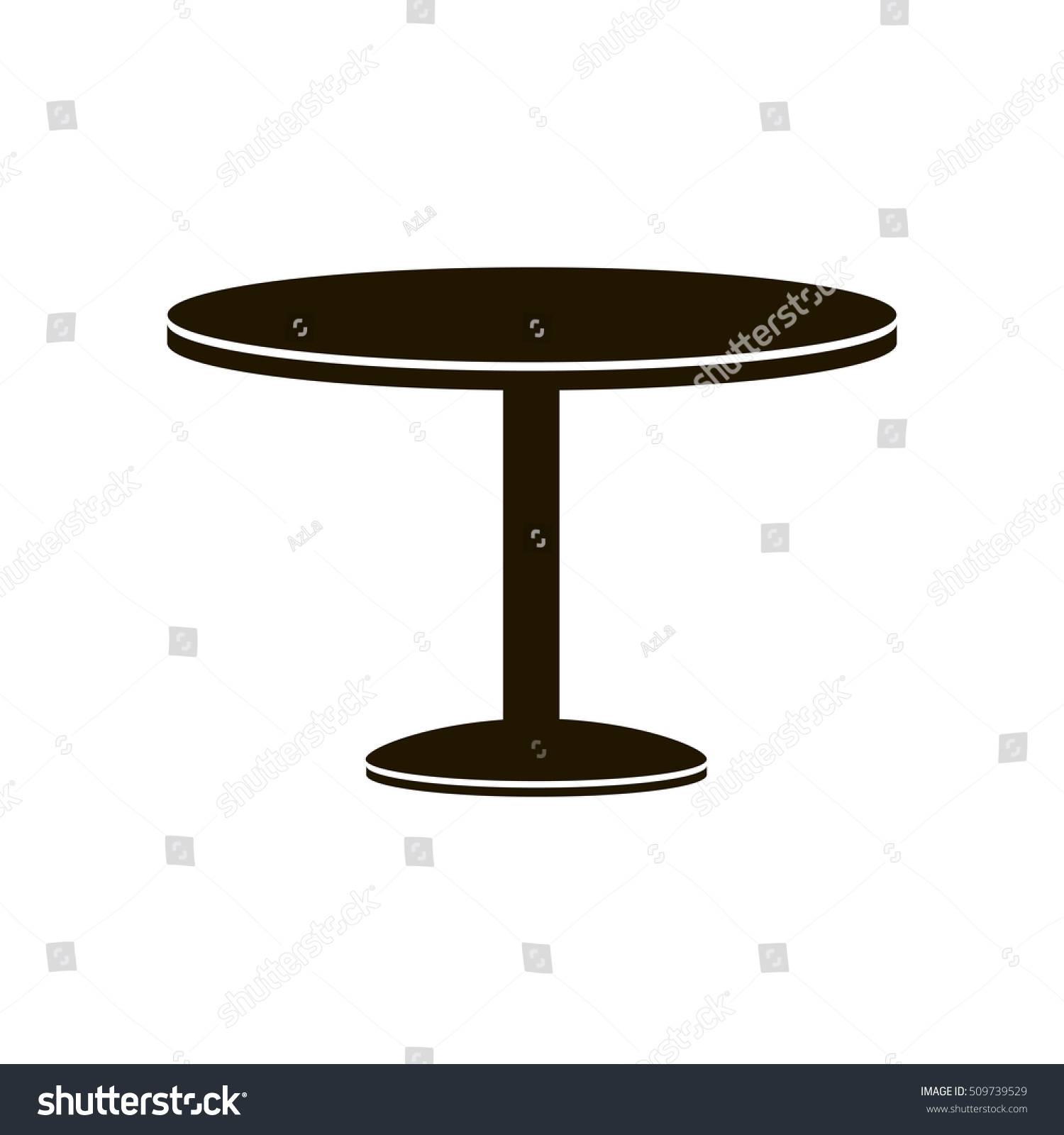 Table Icon Vector Stock Vector 509739529 - Shutterstock