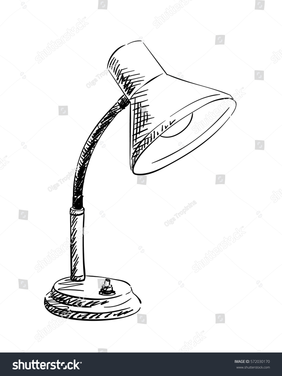 table lamp sketch