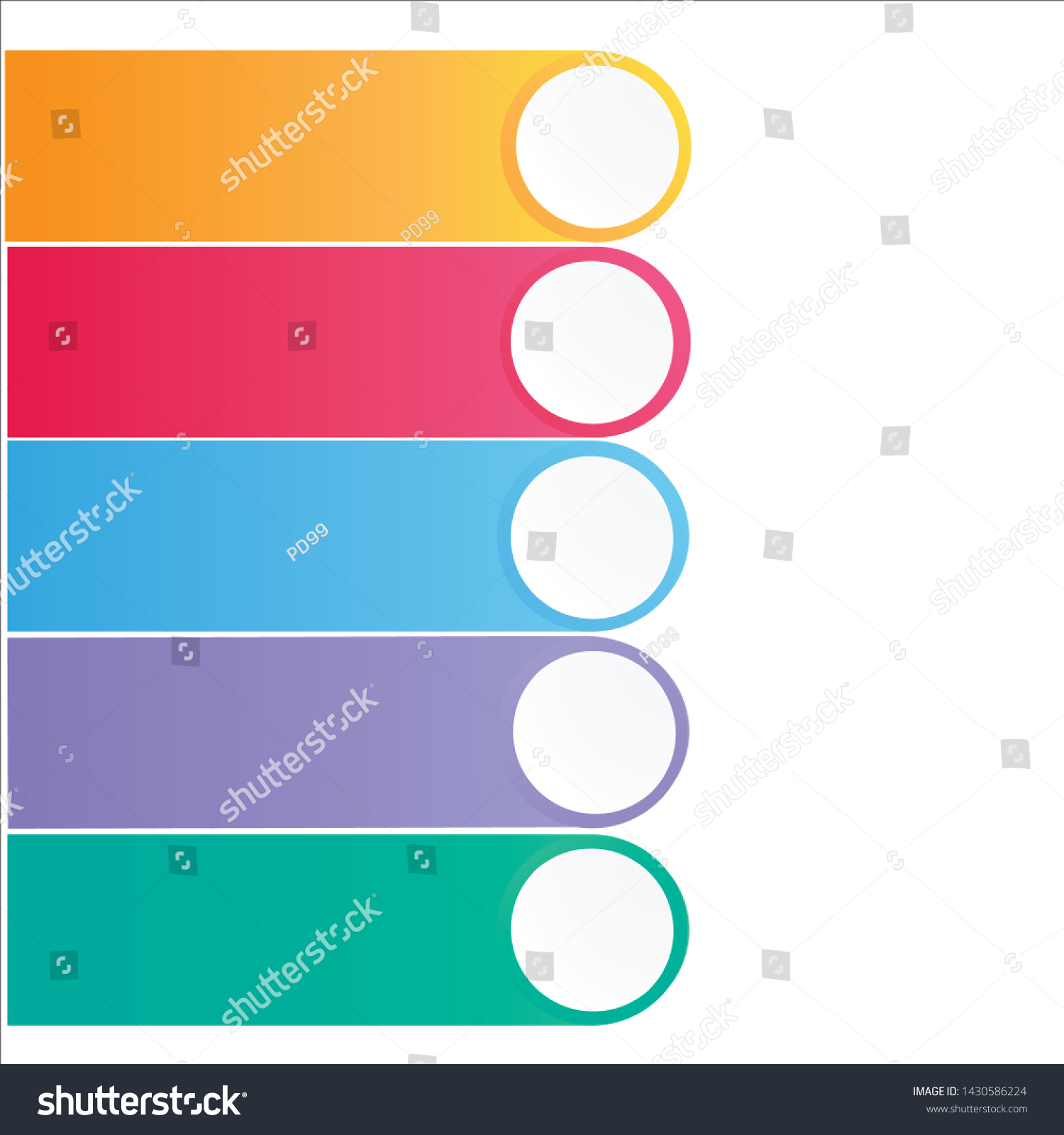 Table Schedule Design Template 5 Row Stock Vector (Royalty Free ...