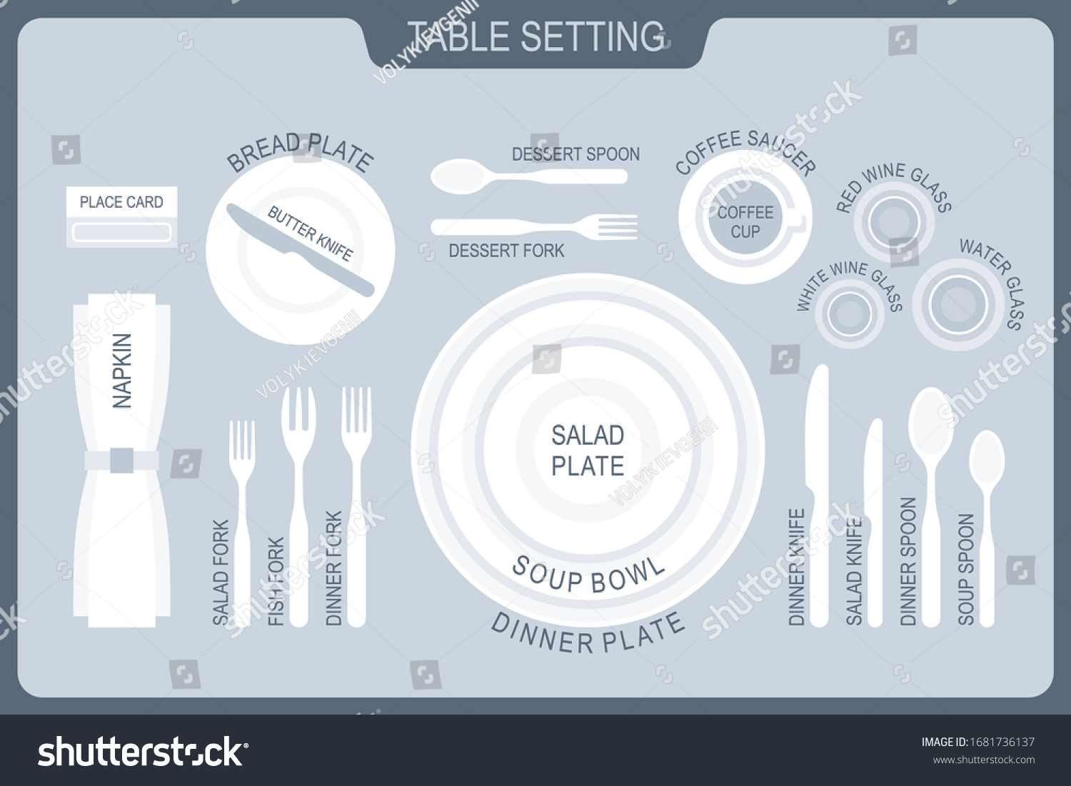 540 Formal table setting Stock Vectors, Images & Vector Art | Shutterstock