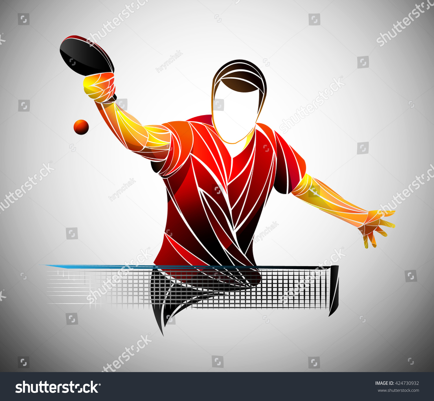 Table Tennis Stock Vector Illustration 424730932 Shutterstock 1985