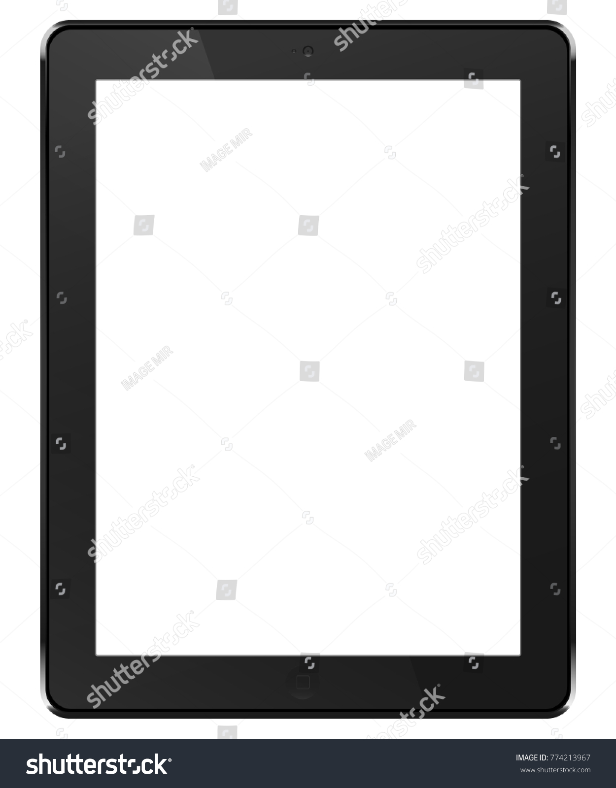 Tablet Pc Style Apple Ipad Home Stock Vector Royalty Free