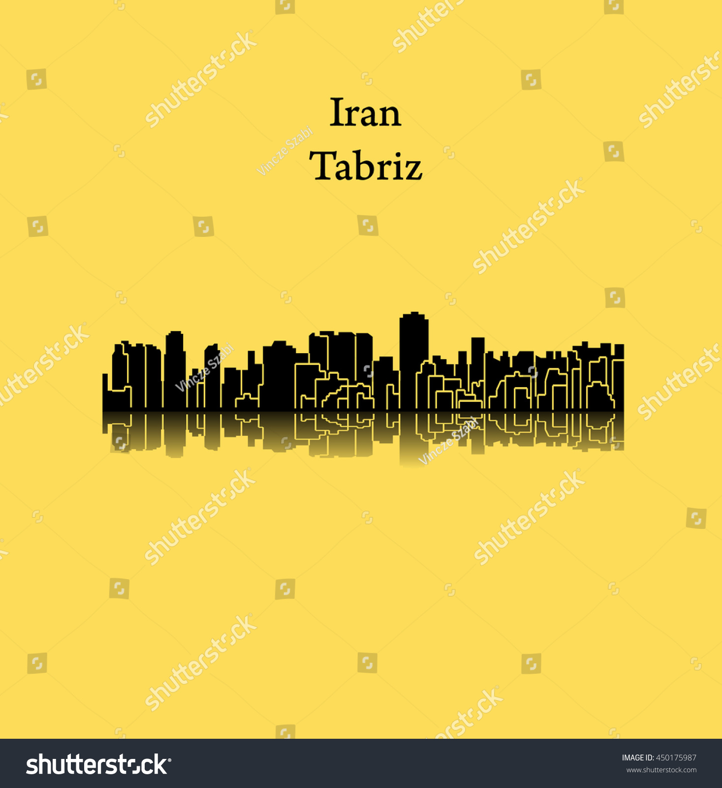Tabriz Iran Stock Vector (Royalty Free) 450175987 | Shutterstock