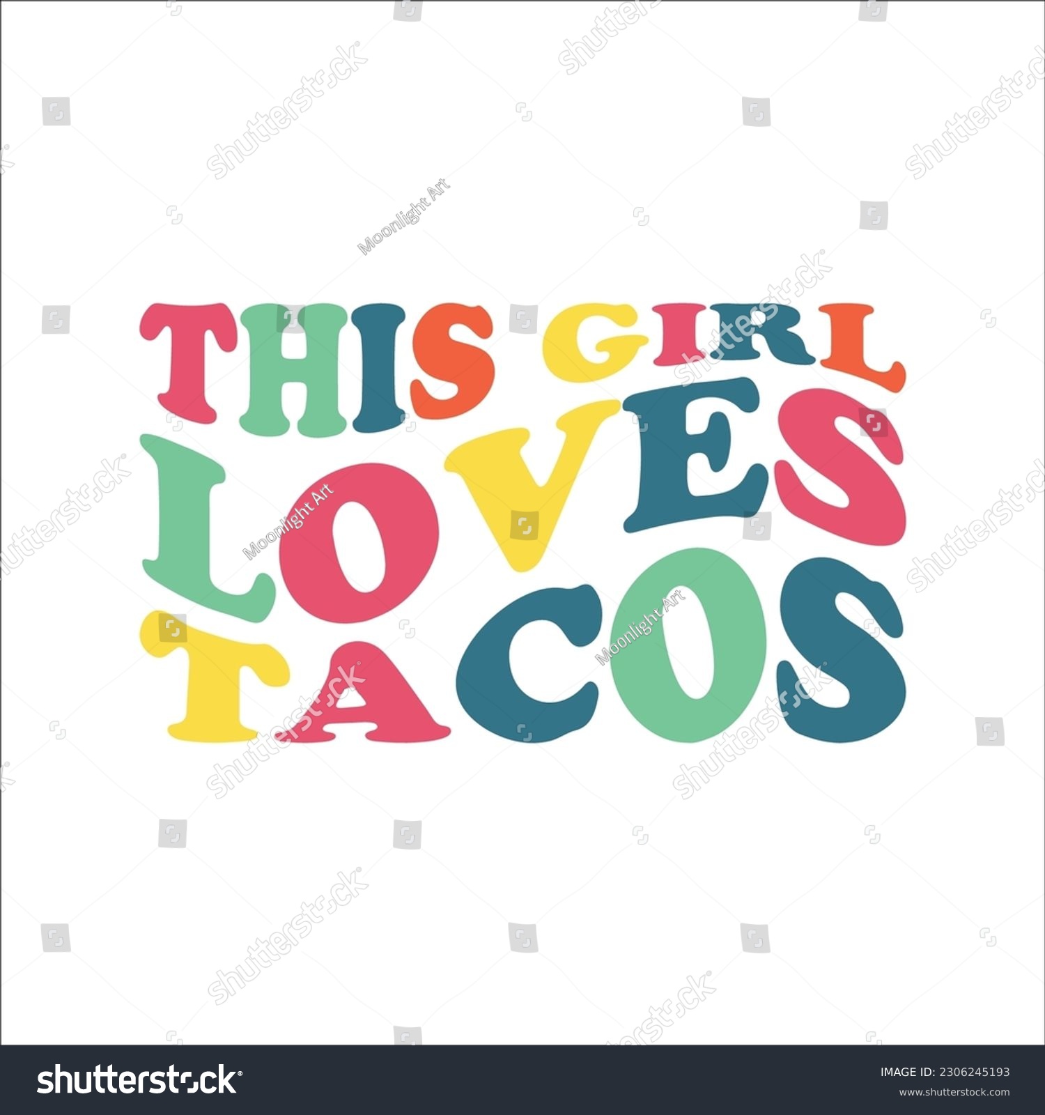 SVG of Taco SVG, This Girl Loves Tacos, Funny Shirt Svg, Funny Svg, Sarcastic Svg, Just A Girl Who, Loves, Tote Bag, Cricut svg