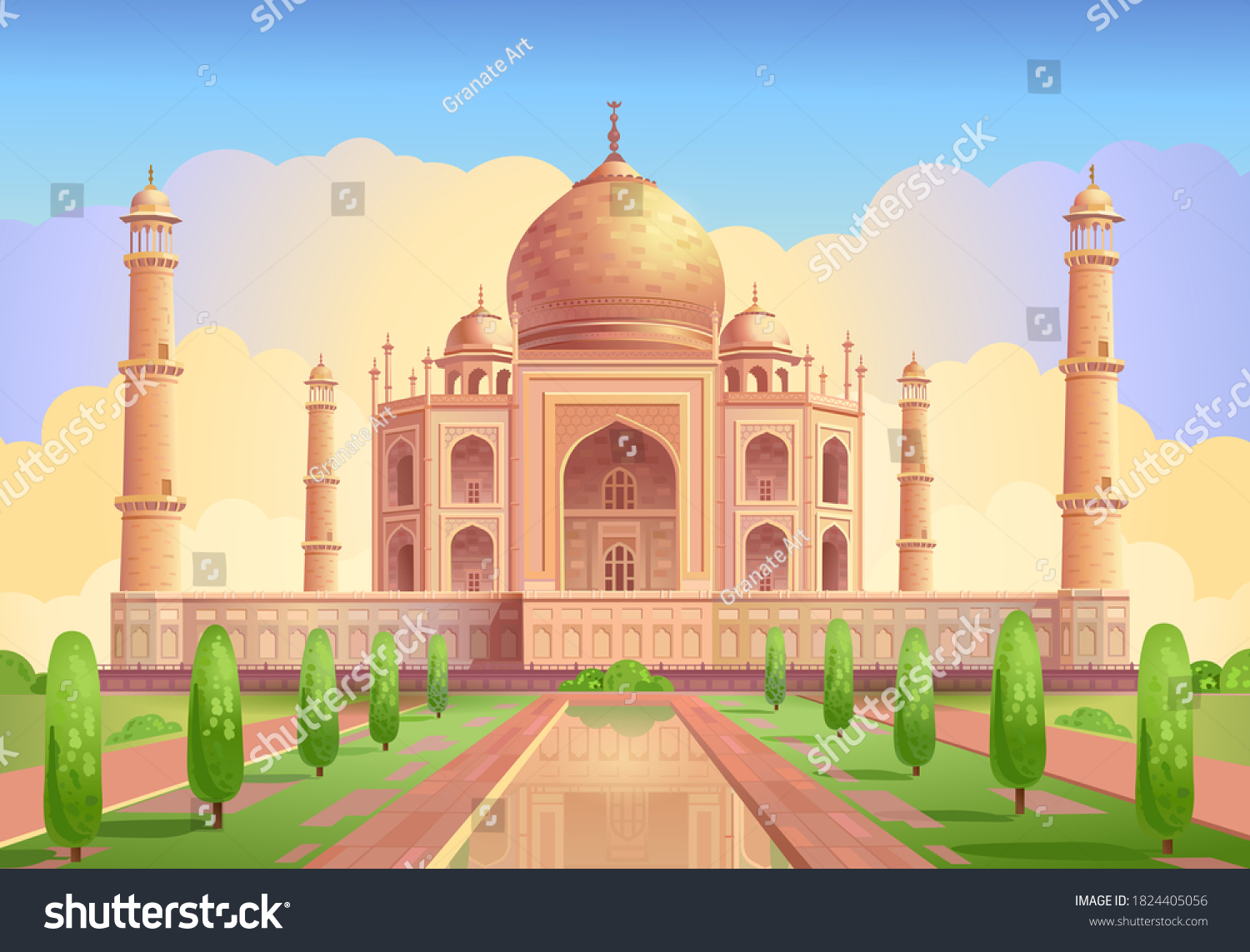 704 Mughal dome vector Images, Stock Photos & Vectors | Shutterstock