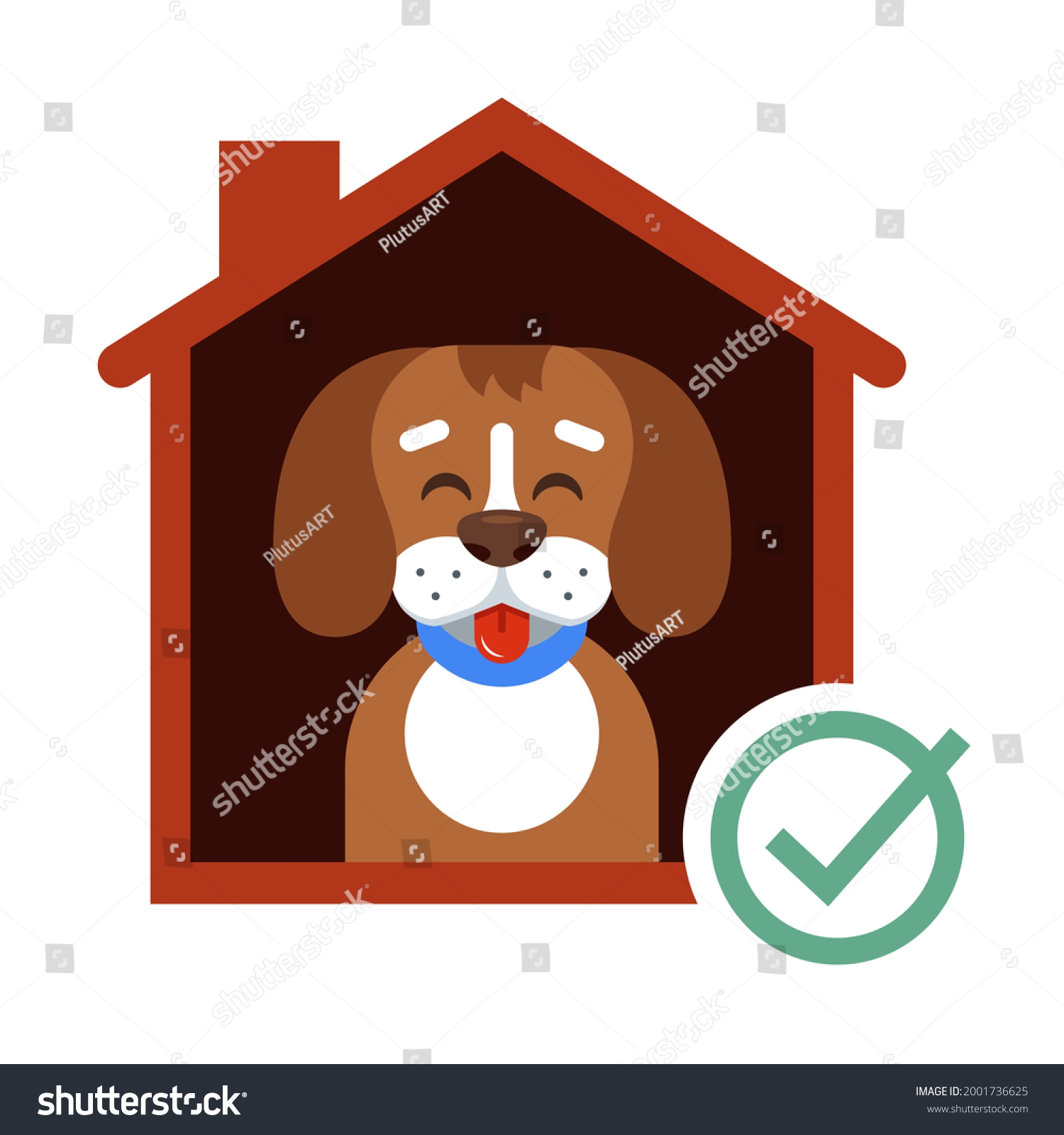 Take Dog Shelter His Home Happy Vetor Stock livre De Direitos take-dog-shelter-his-home-happy-vetor-stock-livre-de-direitos