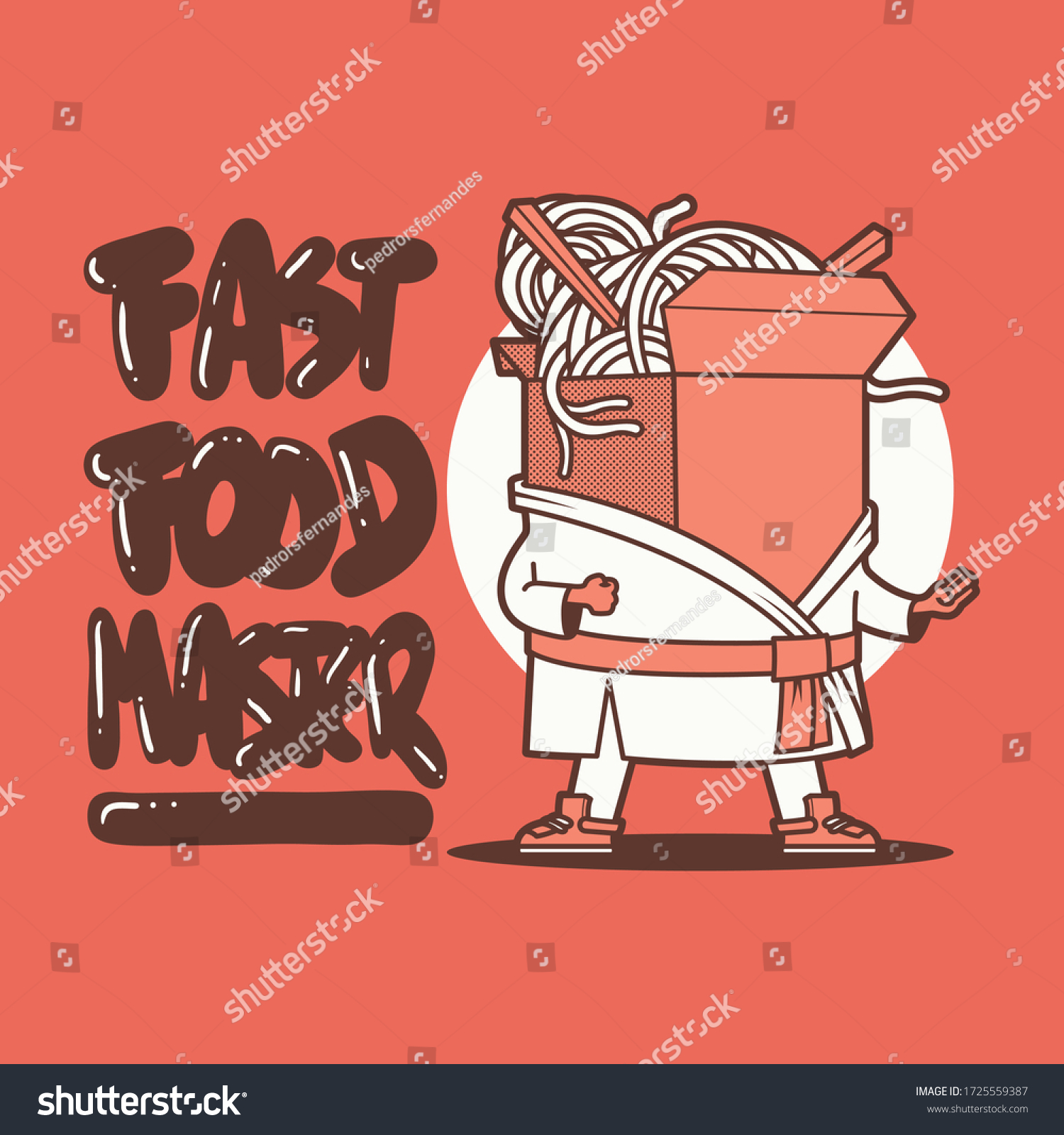 SVG of Take away food box character vector illustration. Delivery, fast food, Chinese design concept svg