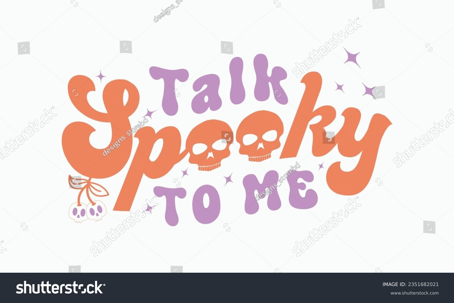 SVG of Talk spooky to me svg, halloween svg design bundle, Retro halloween svg, happy halloween vector, pumpkin, witch, spooky, ghost, funny halloween t-shirt quotes Bundle, Cut File Cricut, Silhouette  svg