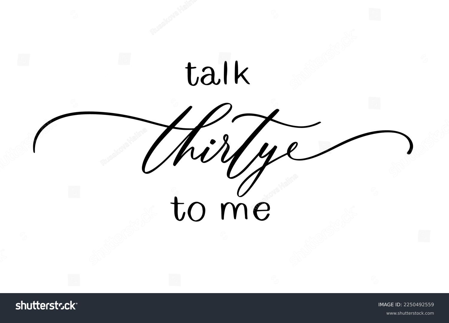 SVG of Talk Thirty To Me Printable Vector Illustration svg