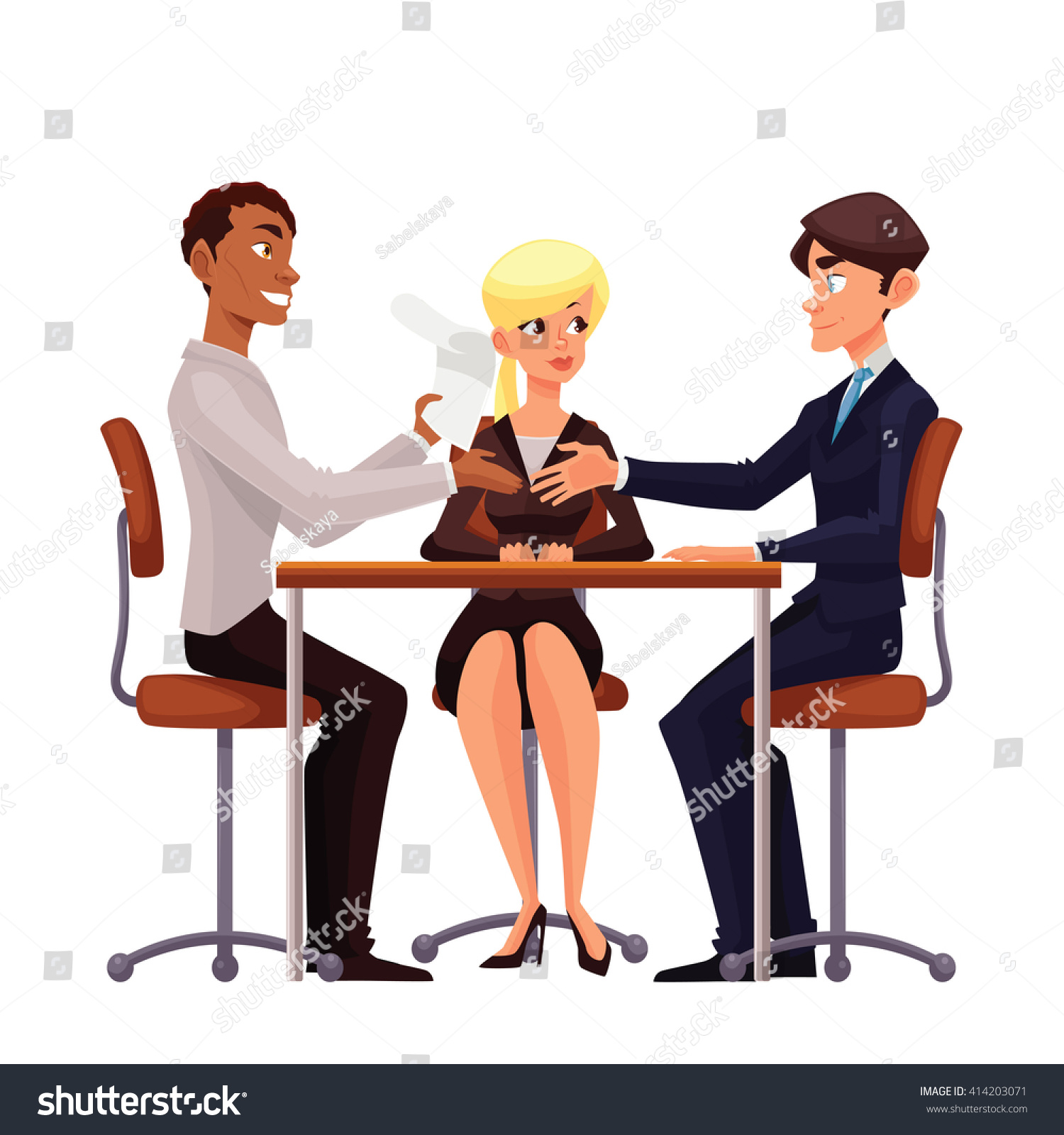 51,487 Business conversation cartoon Stock Illustrations, Images ...