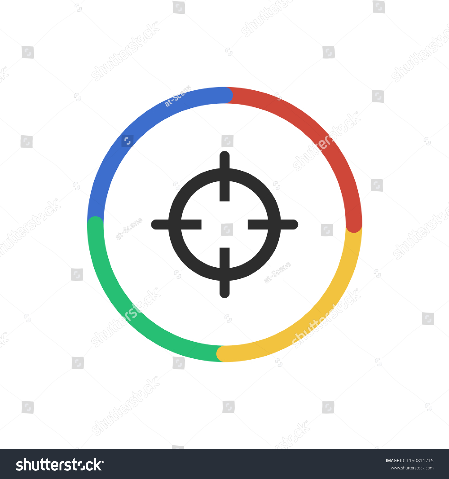 Target App Icon Stock Vector (Royalty Free) 1190811715 Shutterstock