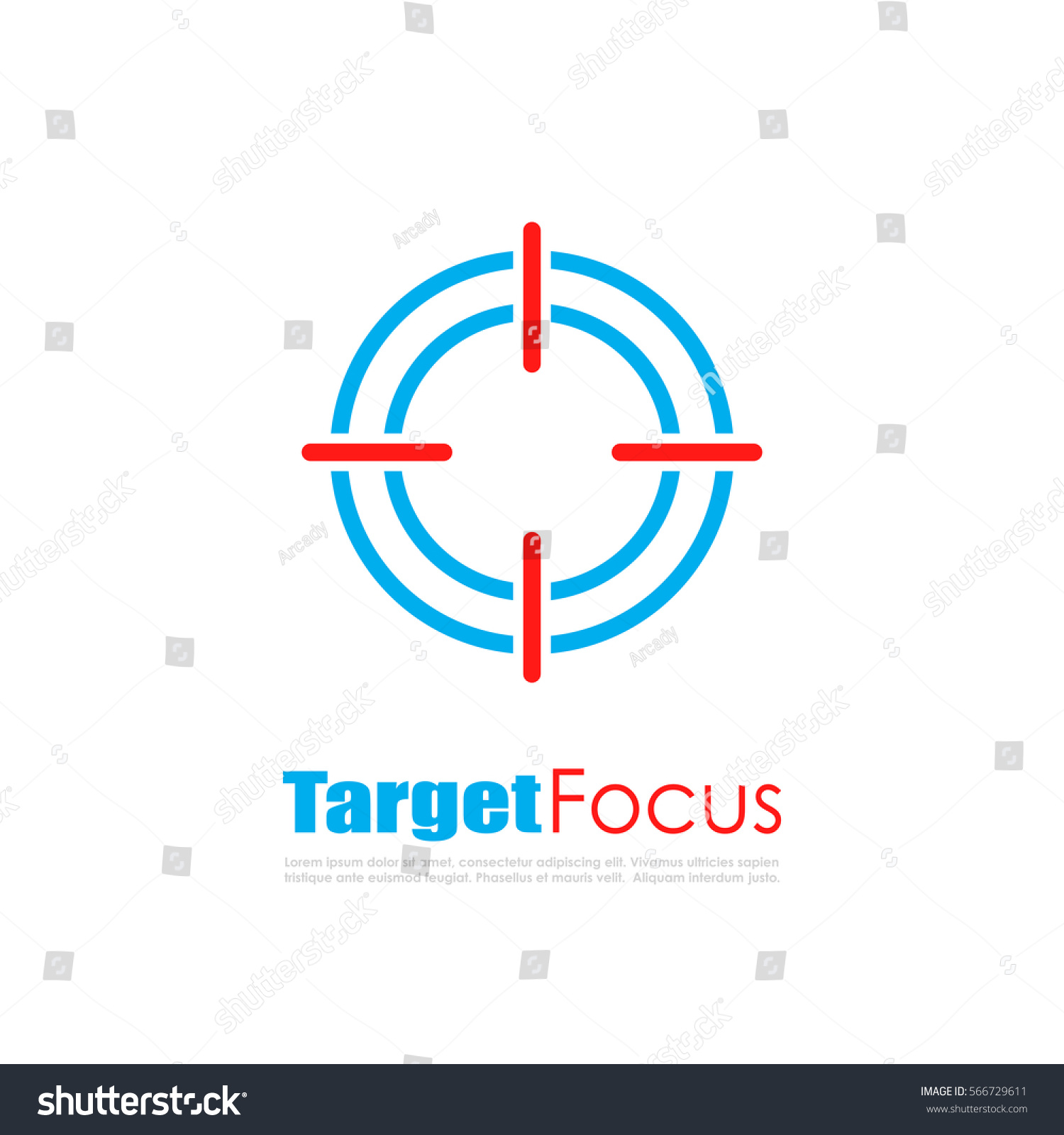 Target Focus Abstract Vector Logo Stay Stock Vector 566729611 ...