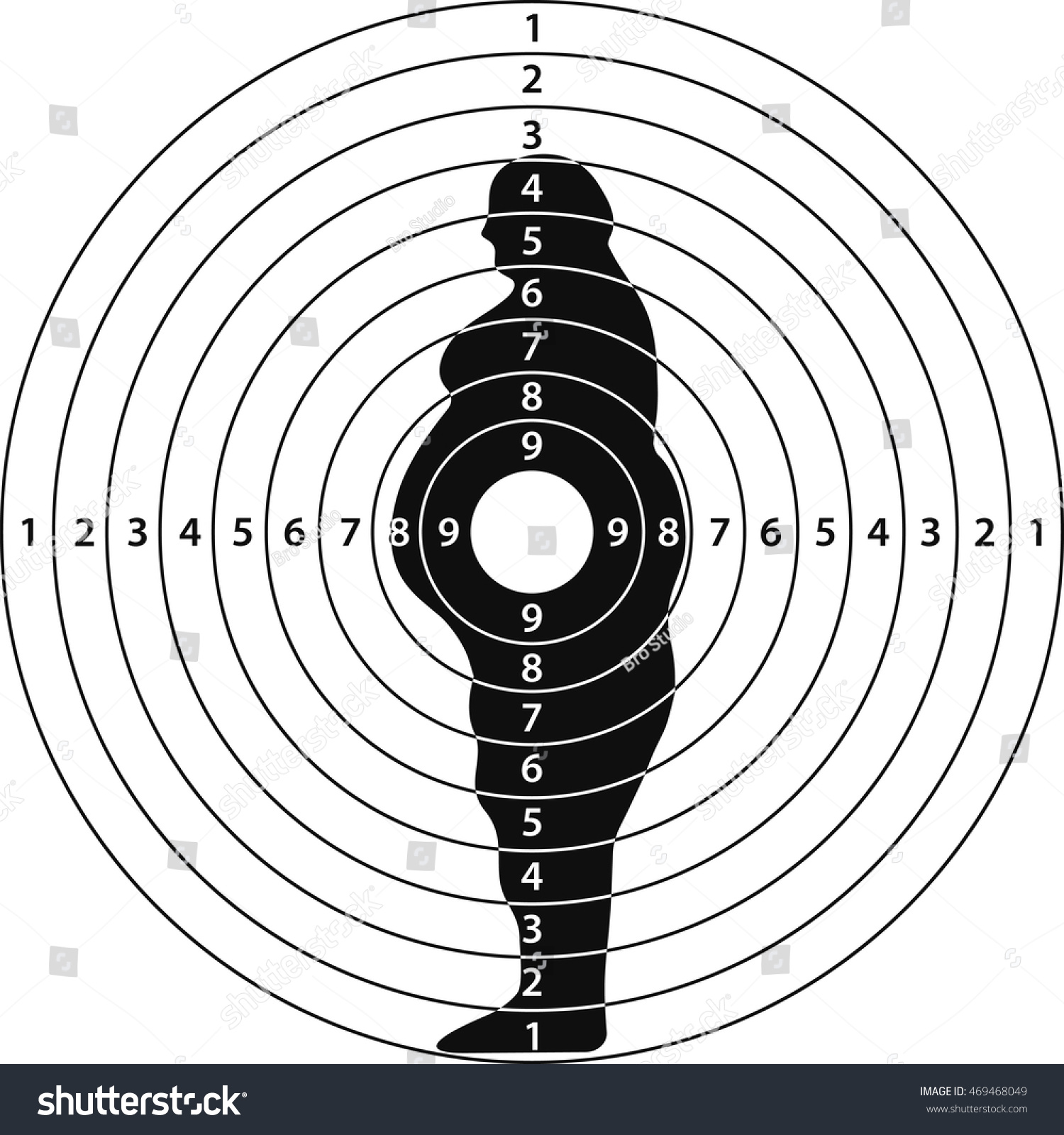 Target Fat Man Concept Weight Loss Stock Vector Royalty Free 469468049 target-fat-man-concept-weight-loss-stock-vector-royalty-free-469468049