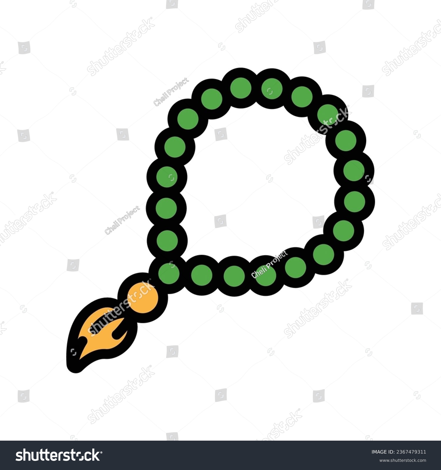 SVG of Tasbeeh, muslim Tasbih for glorify, zikir and dua, islamic rosary beads. Prayer ropes, ramadan equipment. prayer beads, tasbih, ramadan icon. Vector illustration. Design on white background. EPS 10 svg