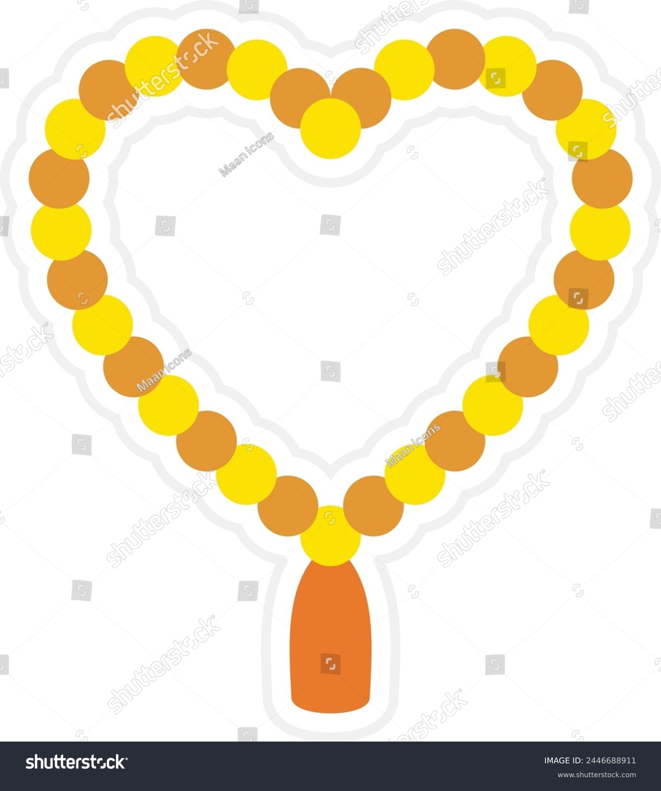 SVG of Tasbih vector icon. Can be used for printing, mobile and web applications. svg