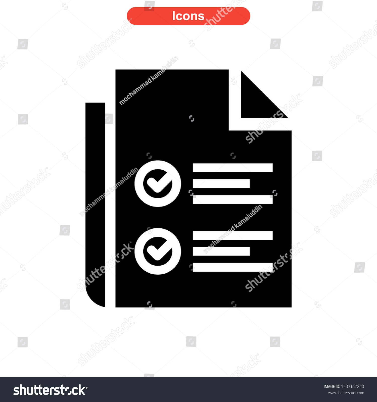 Task List Icon Isolated Sign Symbol Stock Vector Royalty Free