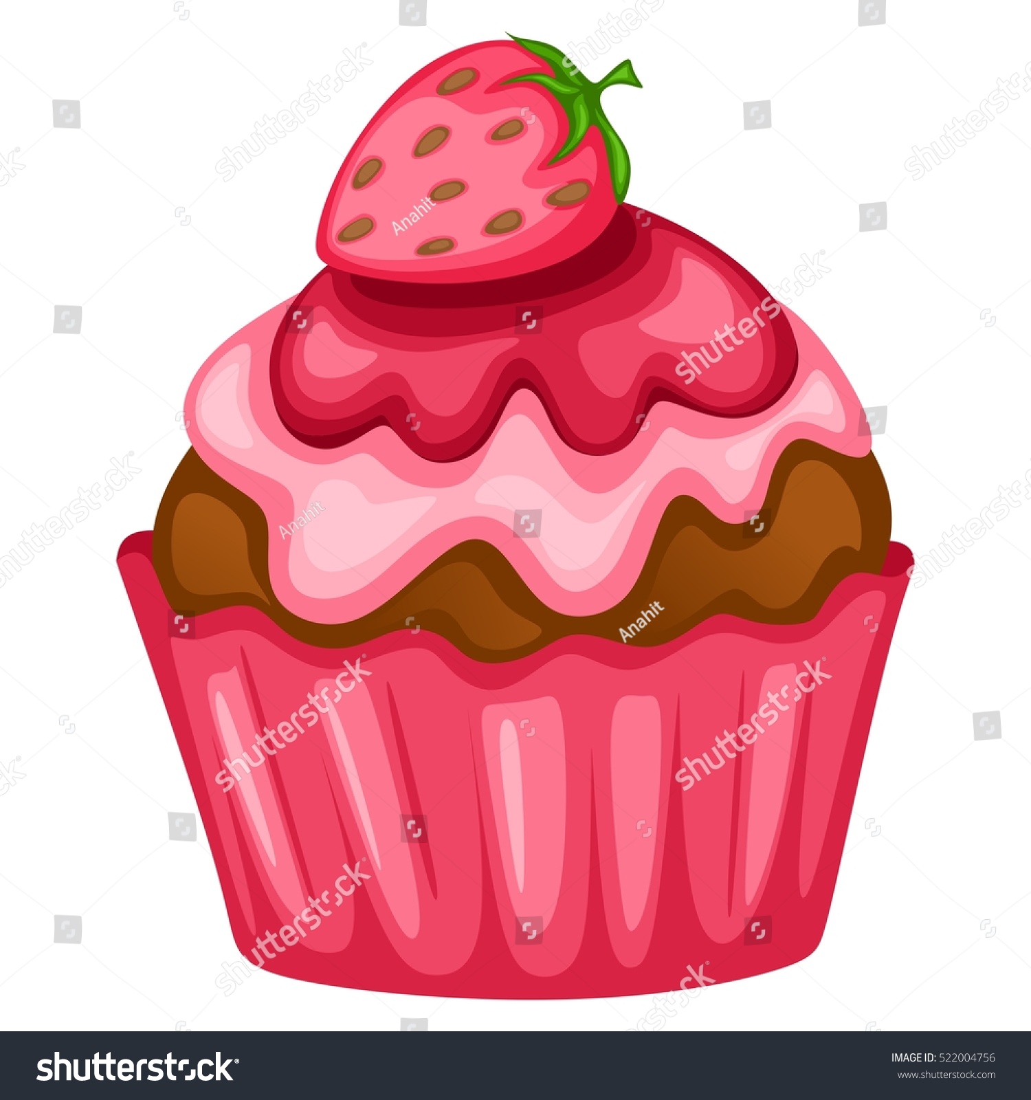 strawberry cupcake clipart - photo #20