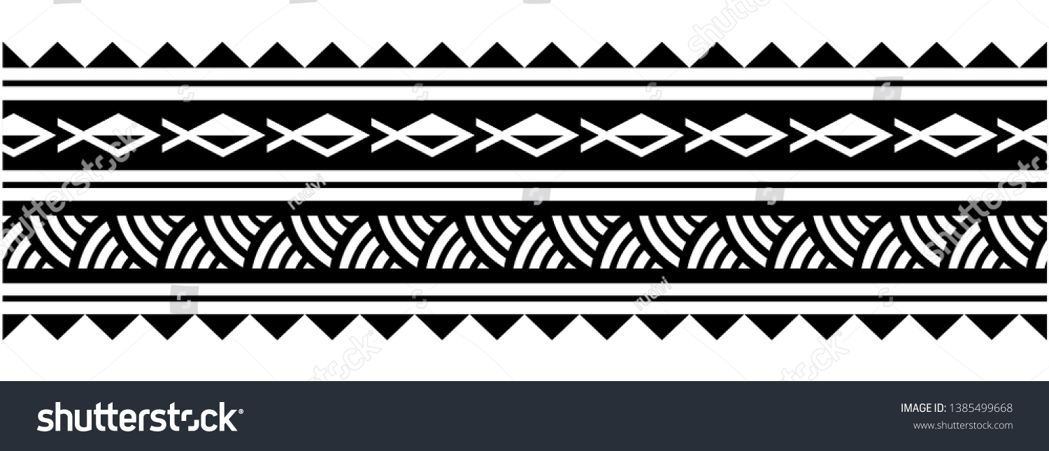 Tattoo Arm Bandtattoo Hand Band Maori Stock Vector (Royalty Free ...