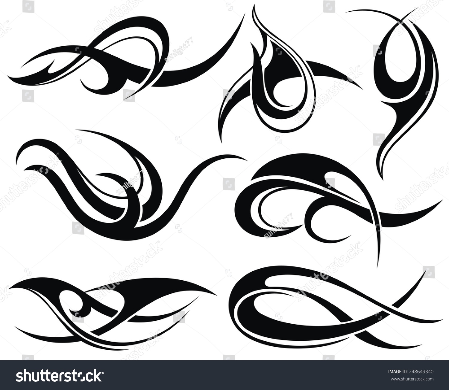 Tattoo Design Stock Vector Illustration 248649340 : Shutterstock