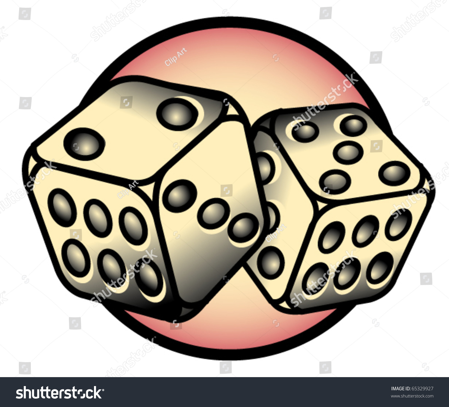 Tattoo Design Two Dice Rolling Lucky のベクター画像素材 ロイヤリティフリー