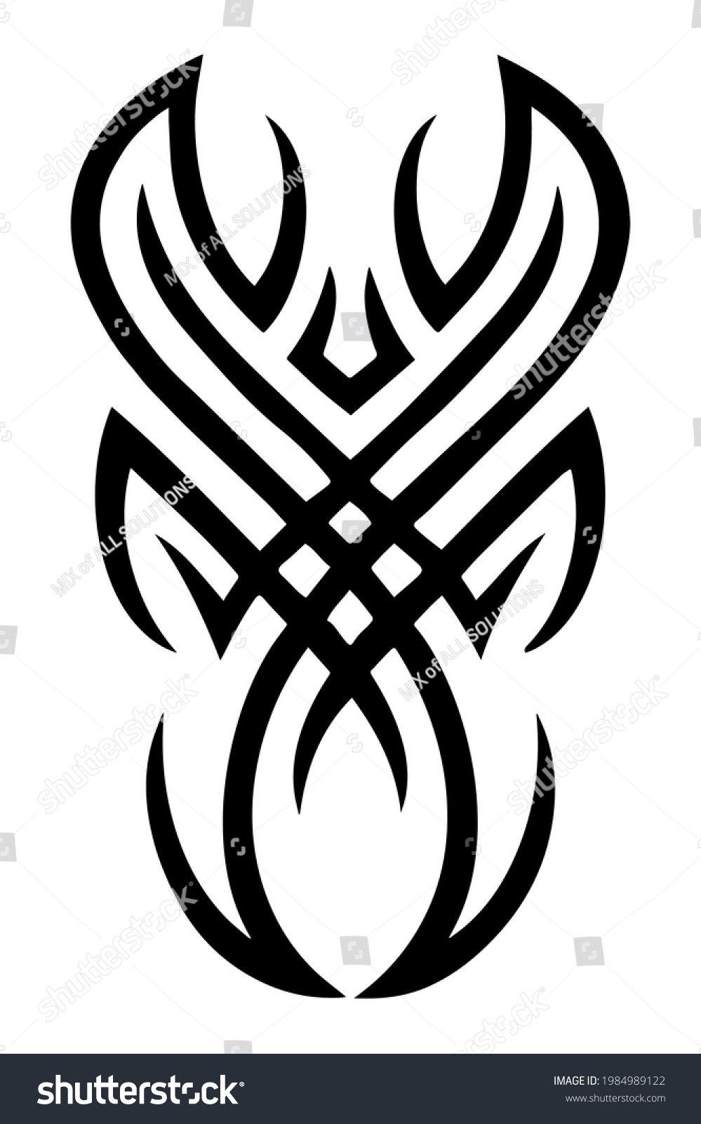 Tattoo Tribal African Designs Vector Floral Stock Vector (Royalty Free ...