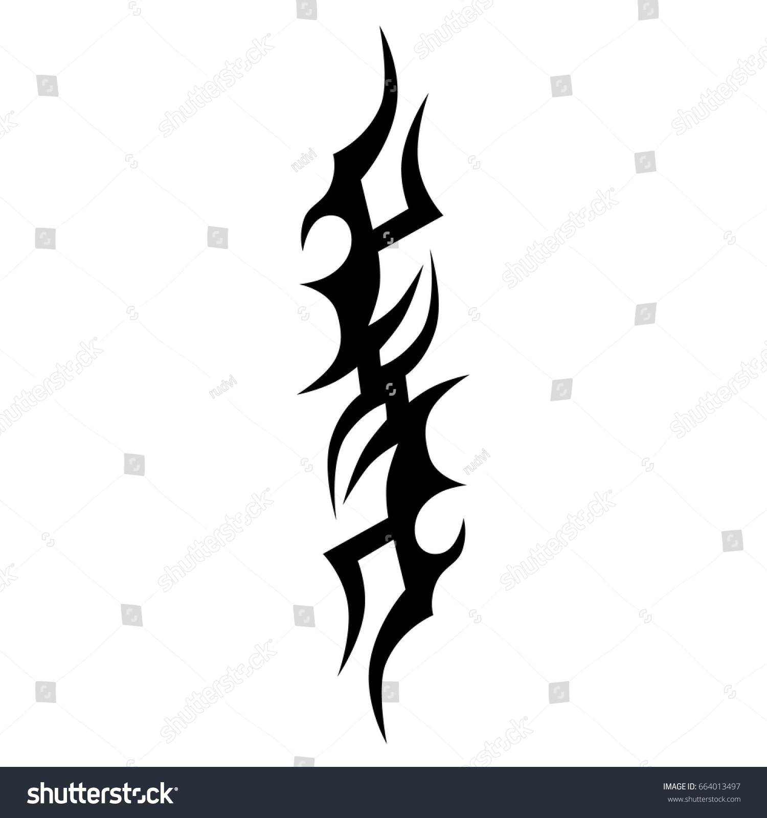 Tribal Tattoo Vector Design Template Sleeve Stock Vector Royalty Free