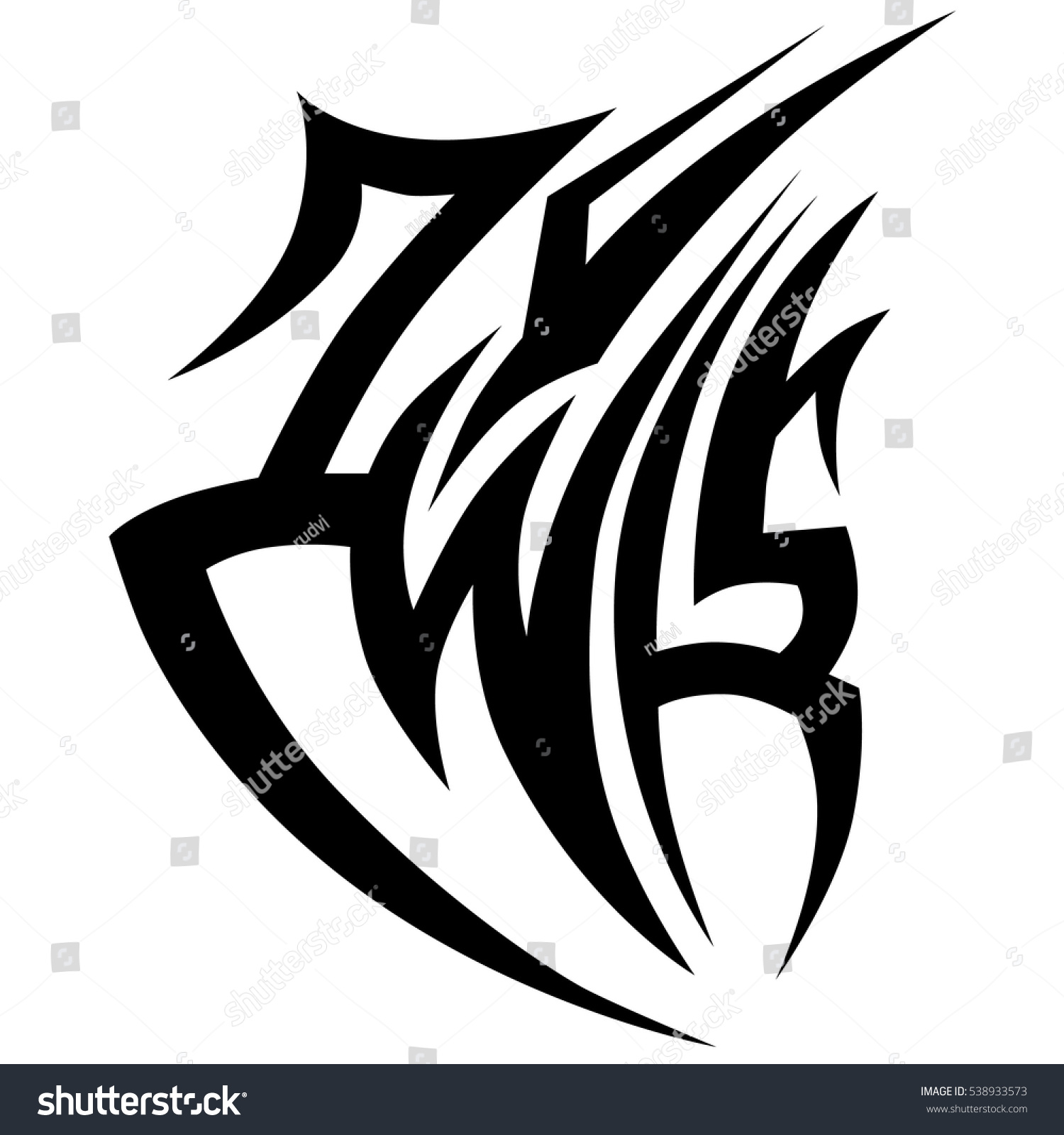 Tribal-Tattoos stock-vector-tattoo-tribal-vector-designs-tribal-tattoos-art-tribal-tattoo-vector-sketch-of-a-tattoo-idea-538933573