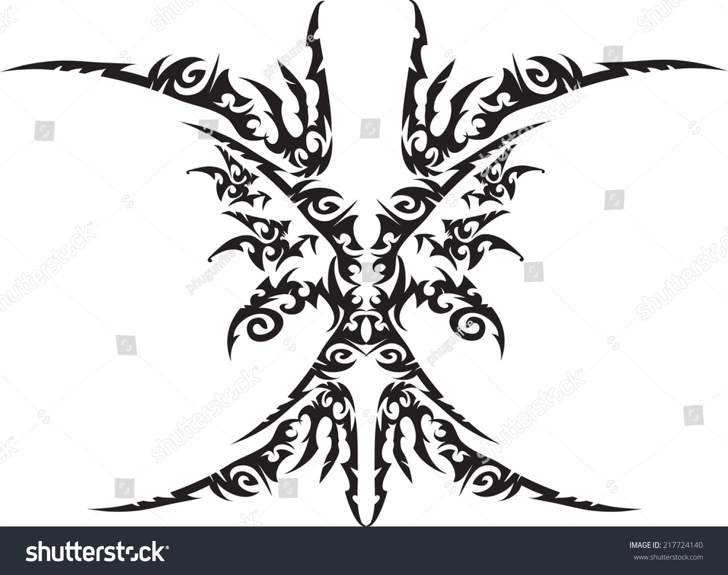 Tattoo Vector Stock Vector 217724140 - Shutterstock