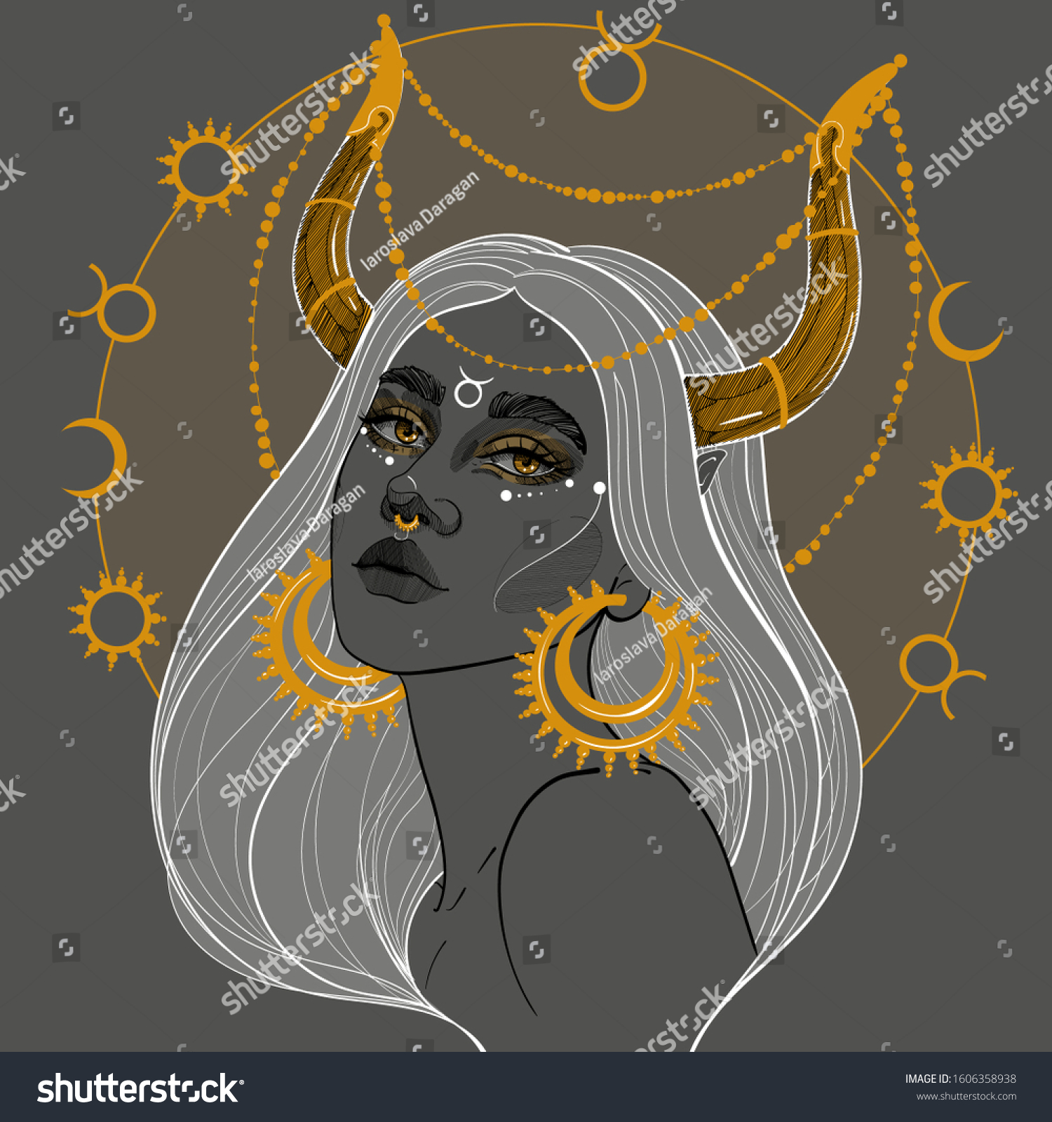 2 824 Taurus Woman Stock Vectors Images And Vector Art Shutterstock